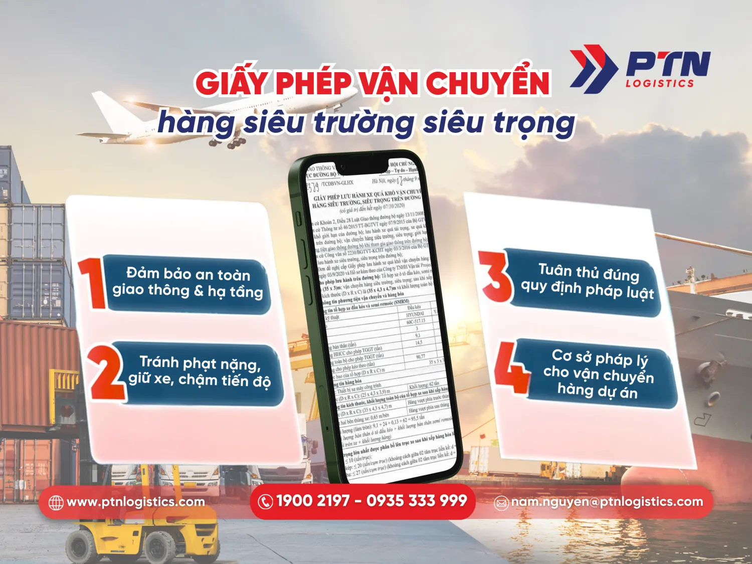 Tổng quan về giấy phép vận chuyển hàng siêu trường siêu trọng