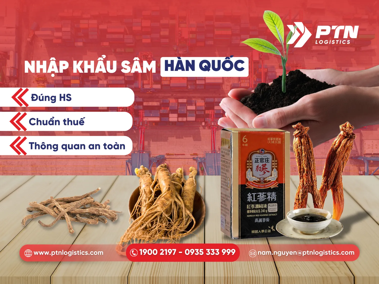 Tổng quan về nhập khẩu sâm Hàn Quốc