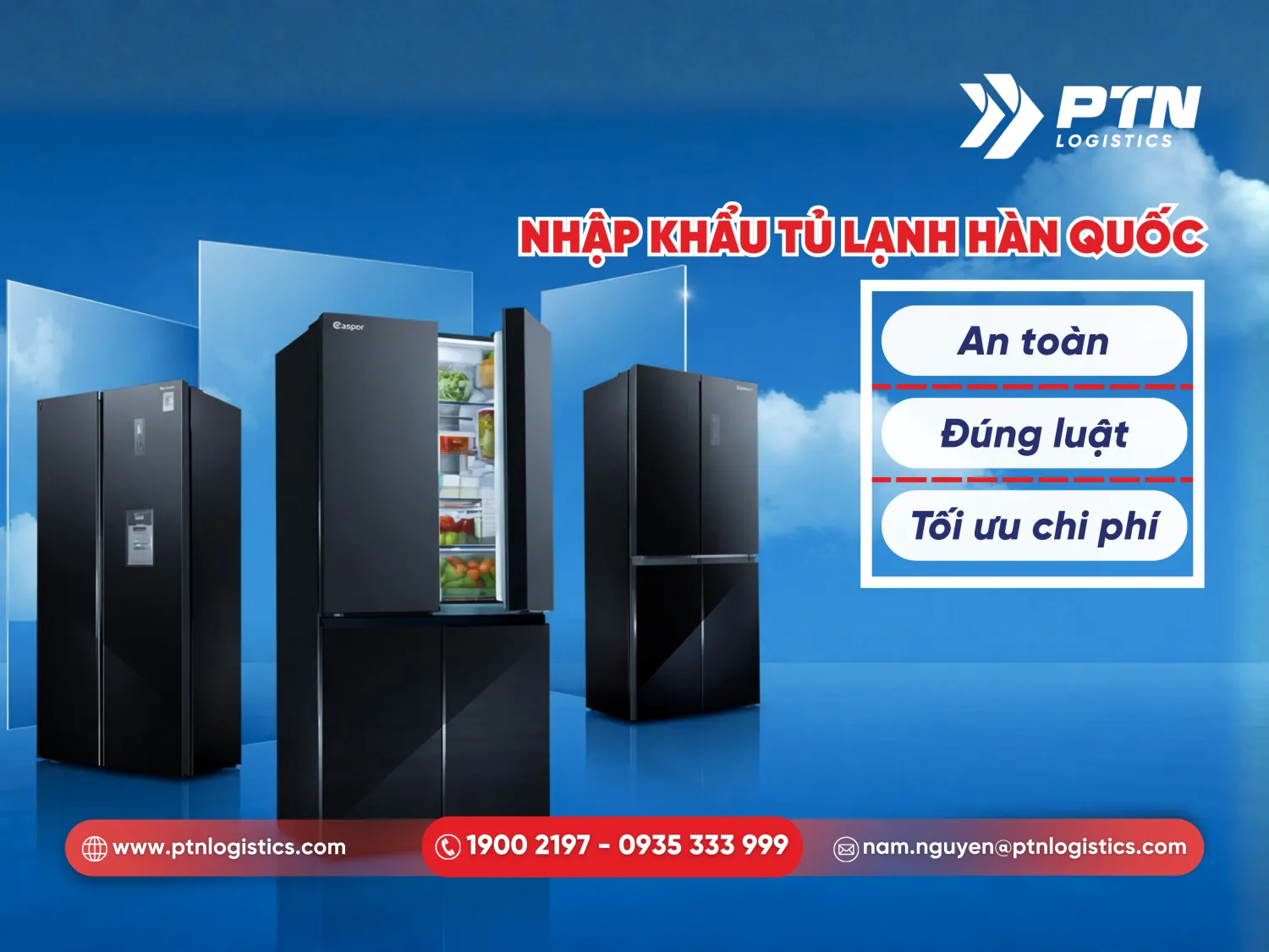 Tủ lạnh nhập khẩu Hàn Quốc an toàn