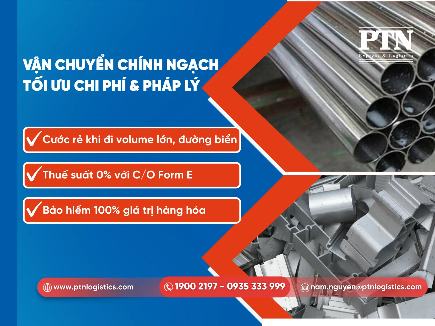 Vận chuyển chính ngạch tối ưu chi phí và pháp lý