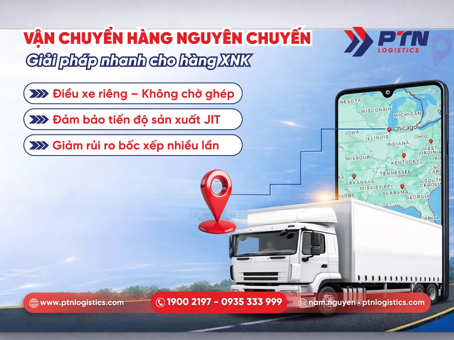 Vận chuyển hàng nguyên chuyến là giải pháp nhanh cho hàng XNK
