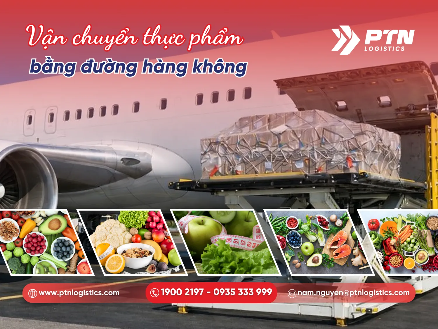 Vận chuyển hàng thực phẩm bằng đường hàng không