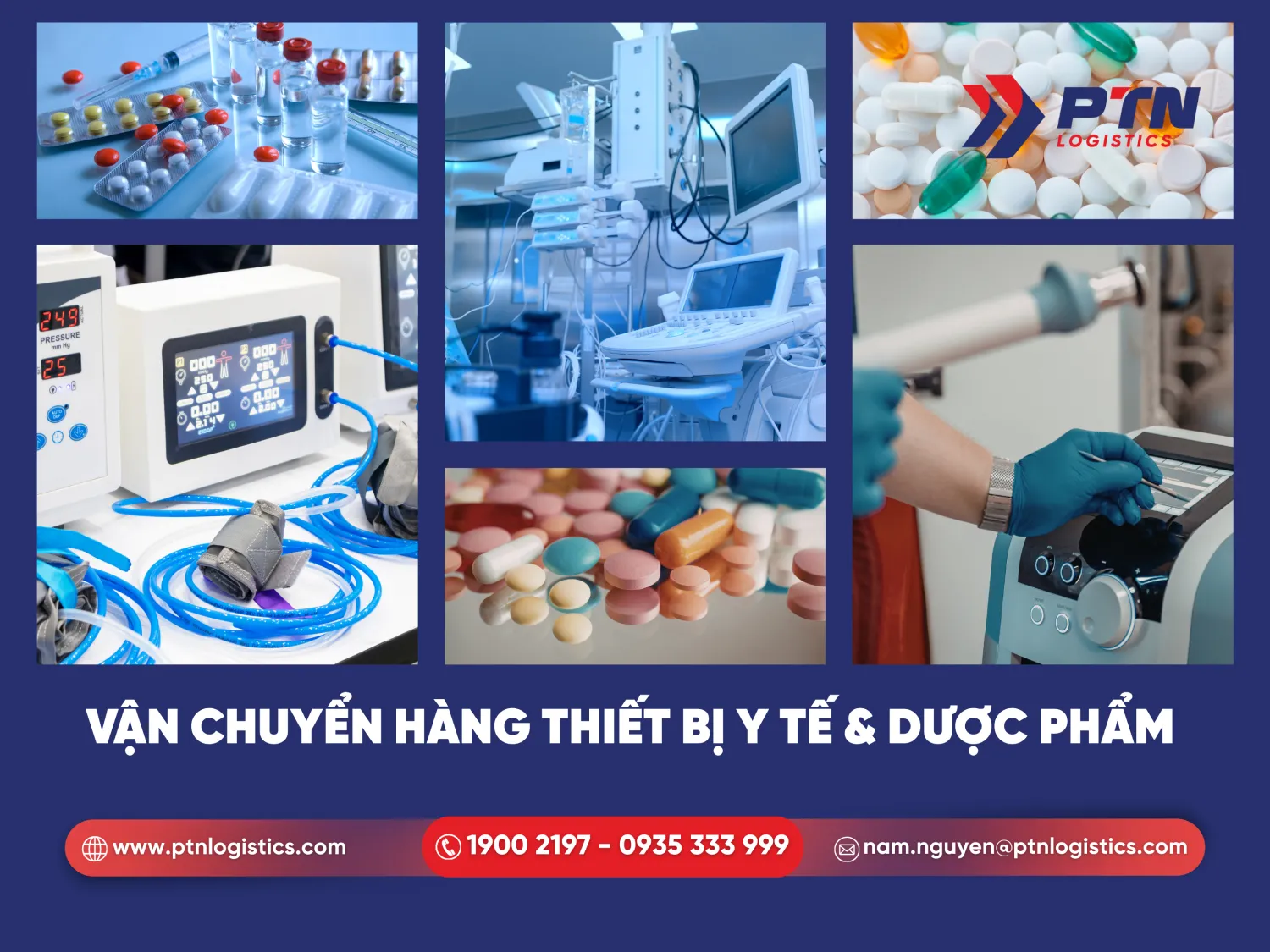 Vận chuyển loại hàng thiết bị y tế và dược phẩm