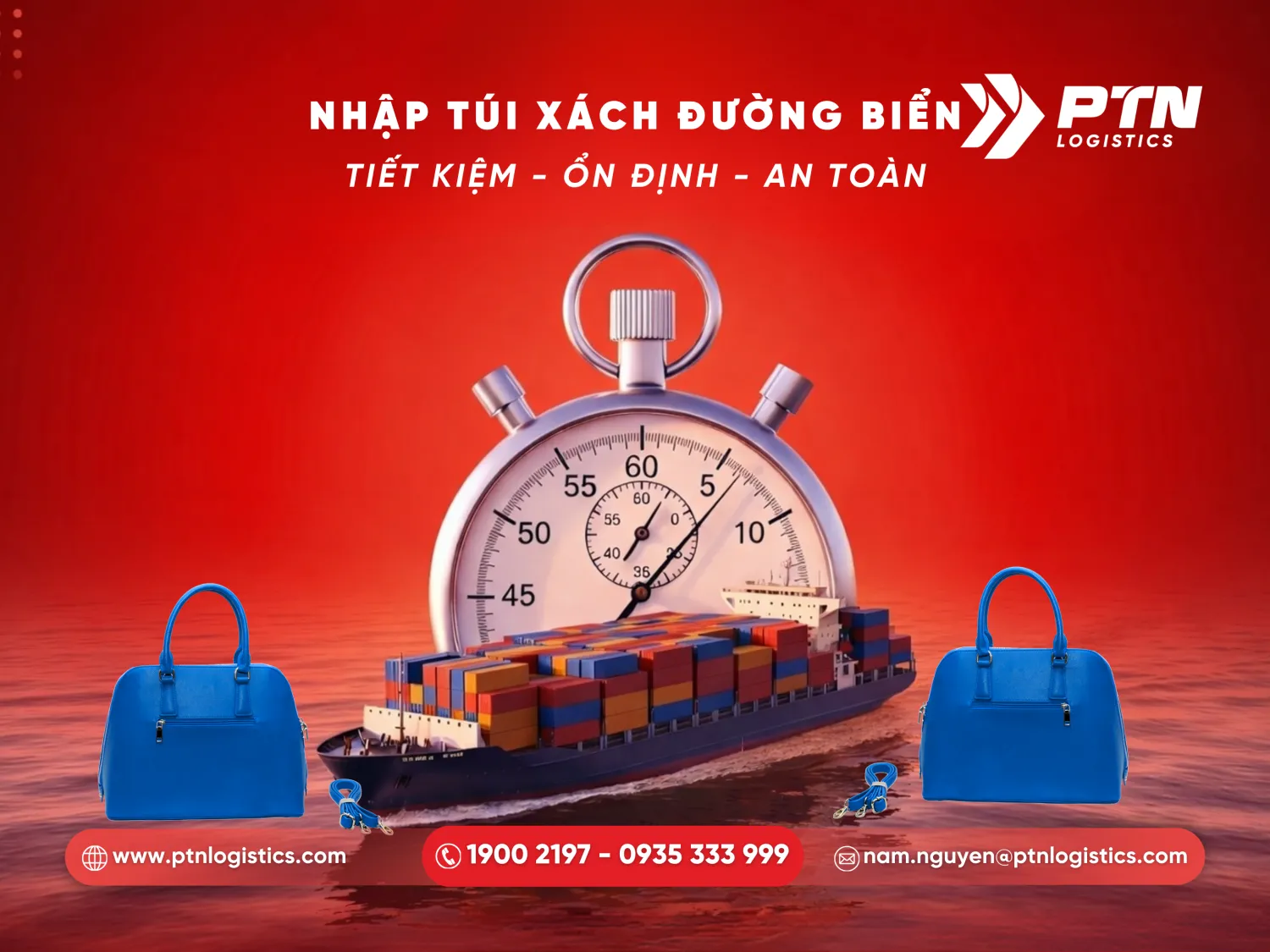 Vận chuyển túi xách bằng đường biển
