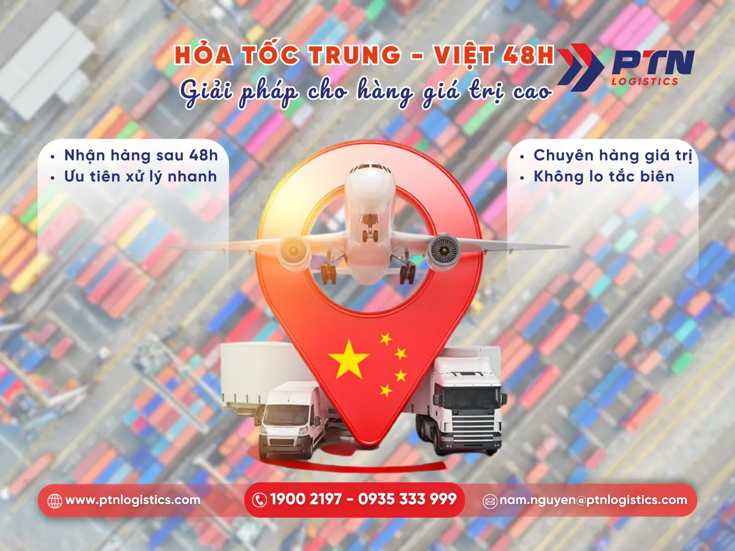 Vận chuyển tuyến A từ Trung về Việt Nam