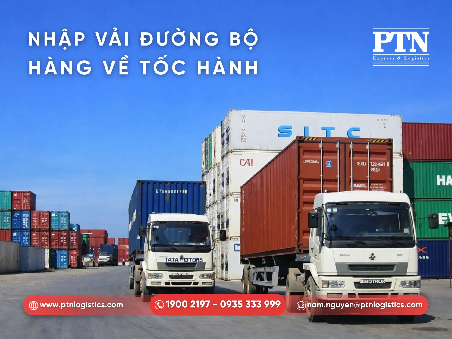 Vận chuyển vải Trung bằng đường bộ