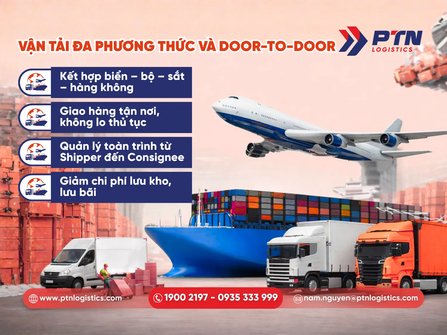 Vận tải đa phương thức và dịch vụ door-to-door