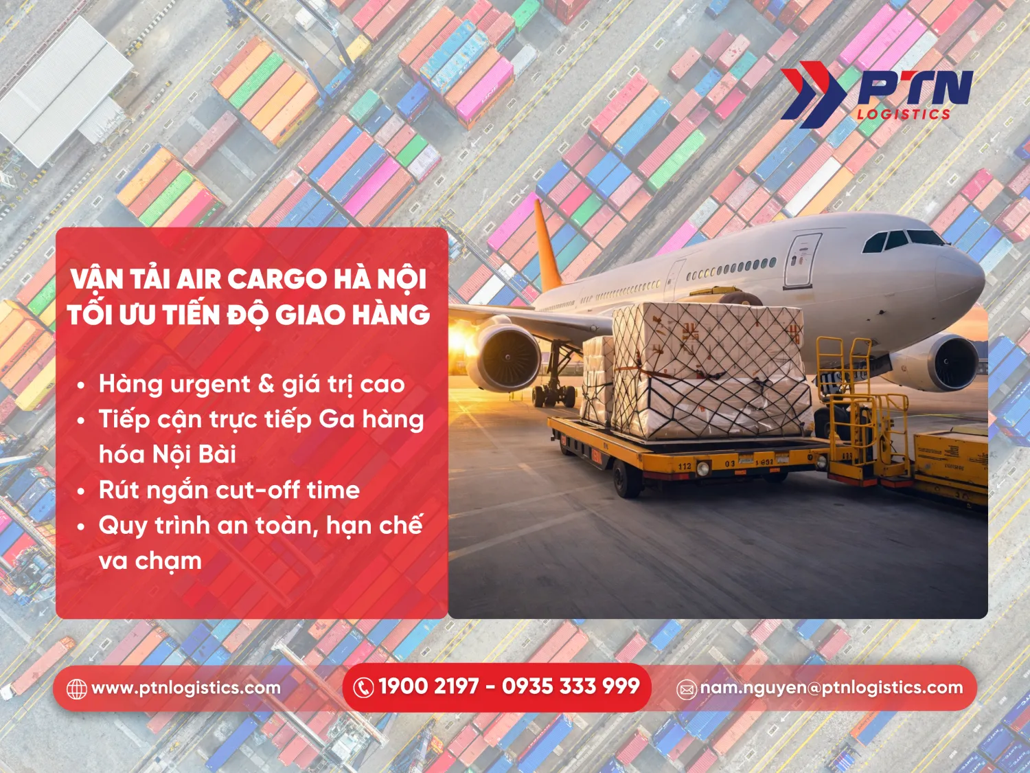 Vận tải hàng air cargo Hà Nội