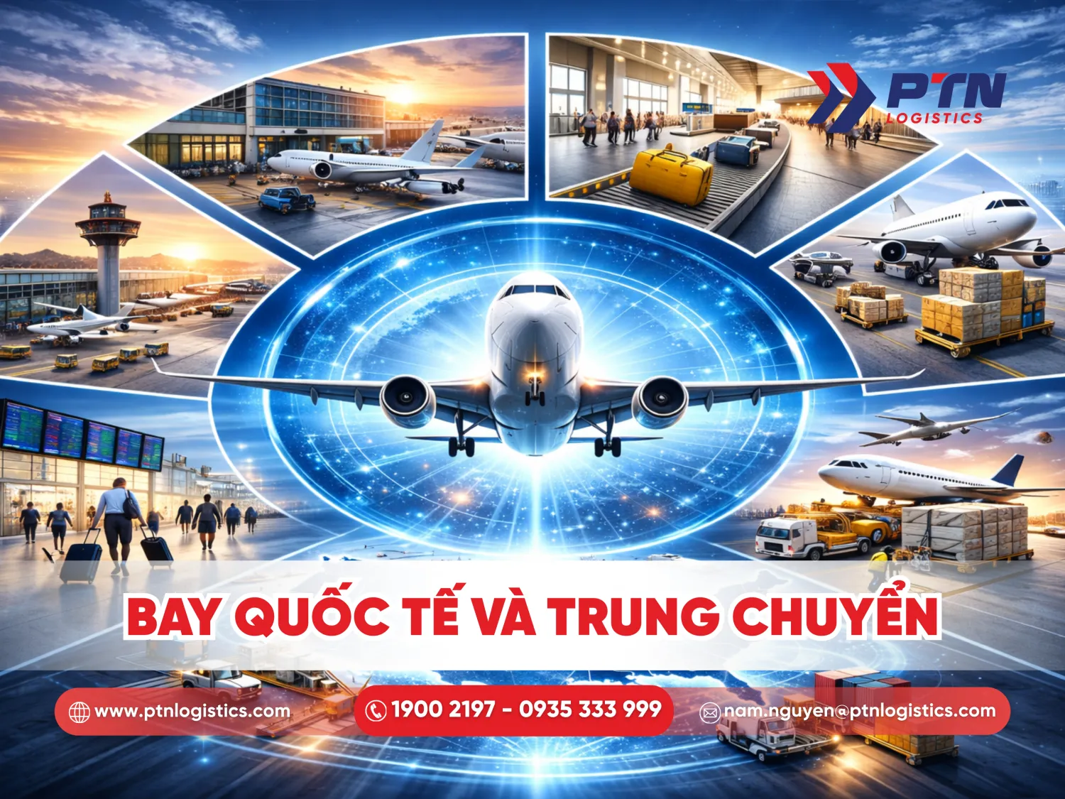 Bay tuyến quốc tế và trung chuyển