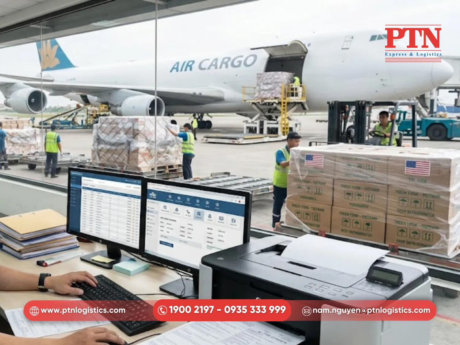 Booking tải bay và phát hành vận đơn