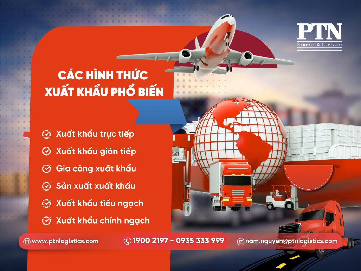 Các hình thức xuất khẩu phổ biến
