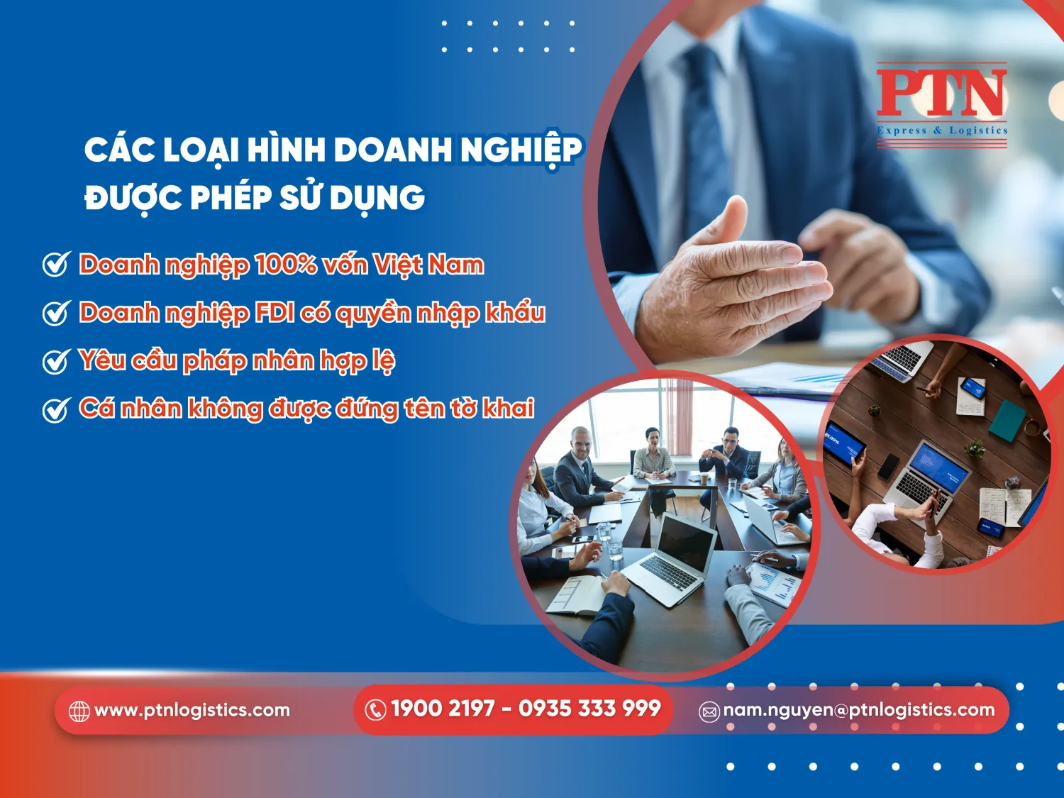 Các loại hình doanh nghiệp được phép sử dụng