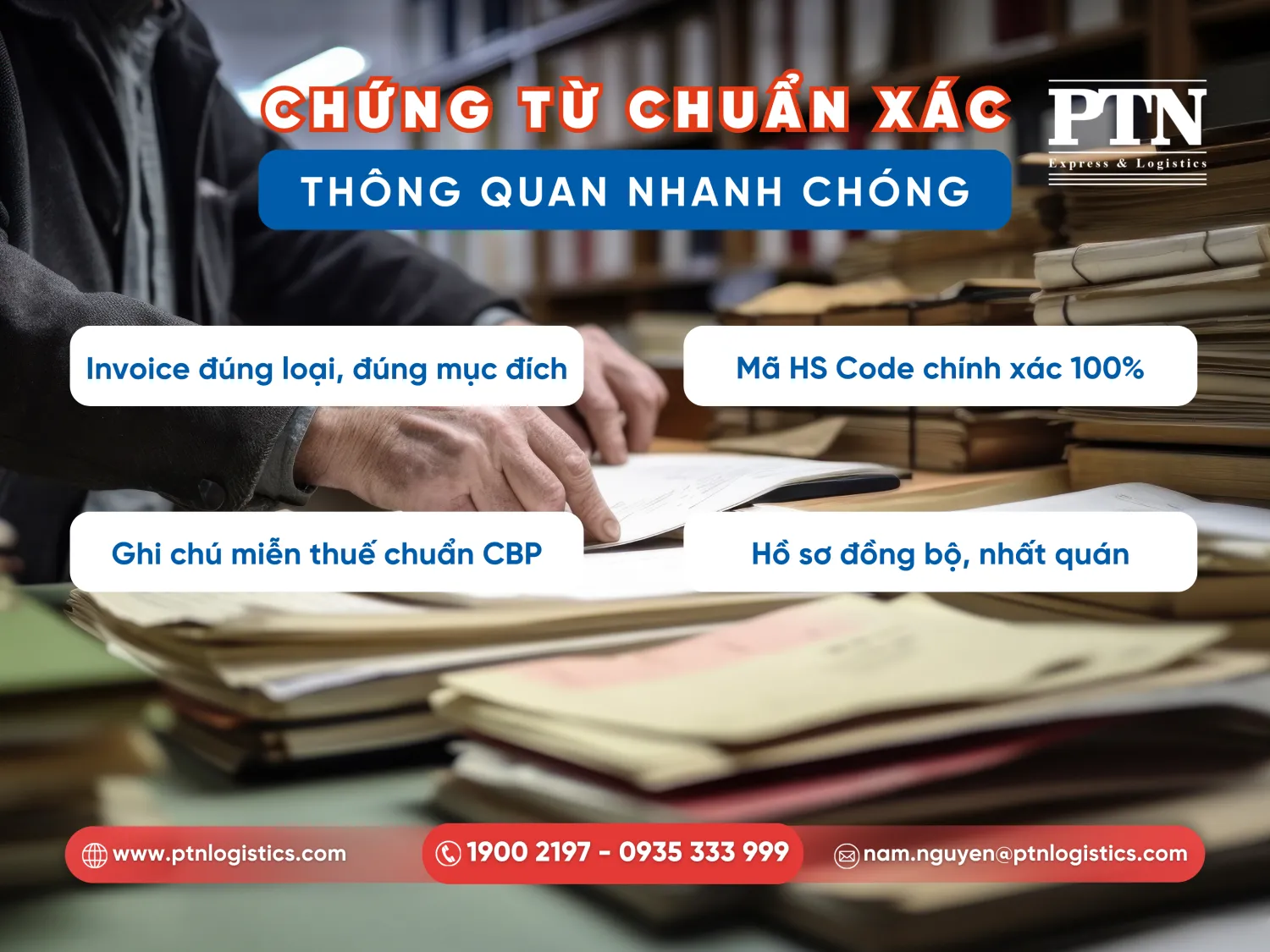 Các lưu ý về chứng từ khi gửi hàng mẫu