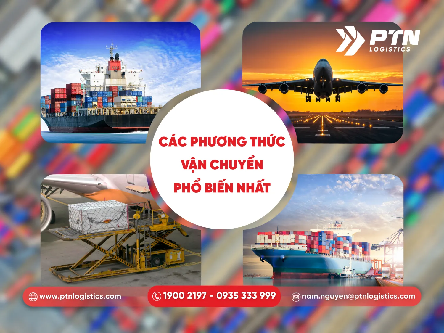 Các phương thức vận chuyển phổ biến nhất hiện nay