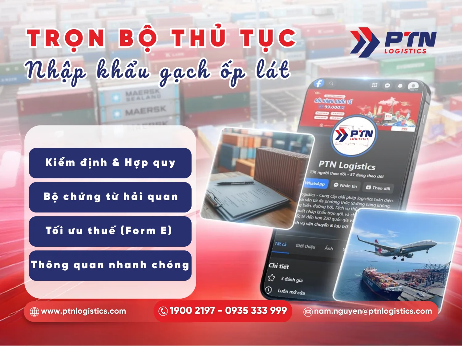Các thủ tục hải quan và bộ chứng từ nhập khẩu gạch