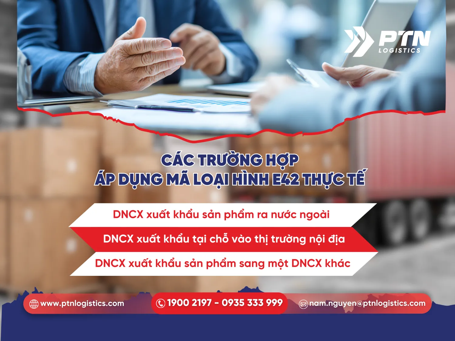 Các trường hợp áp dụng mã loại hình E42