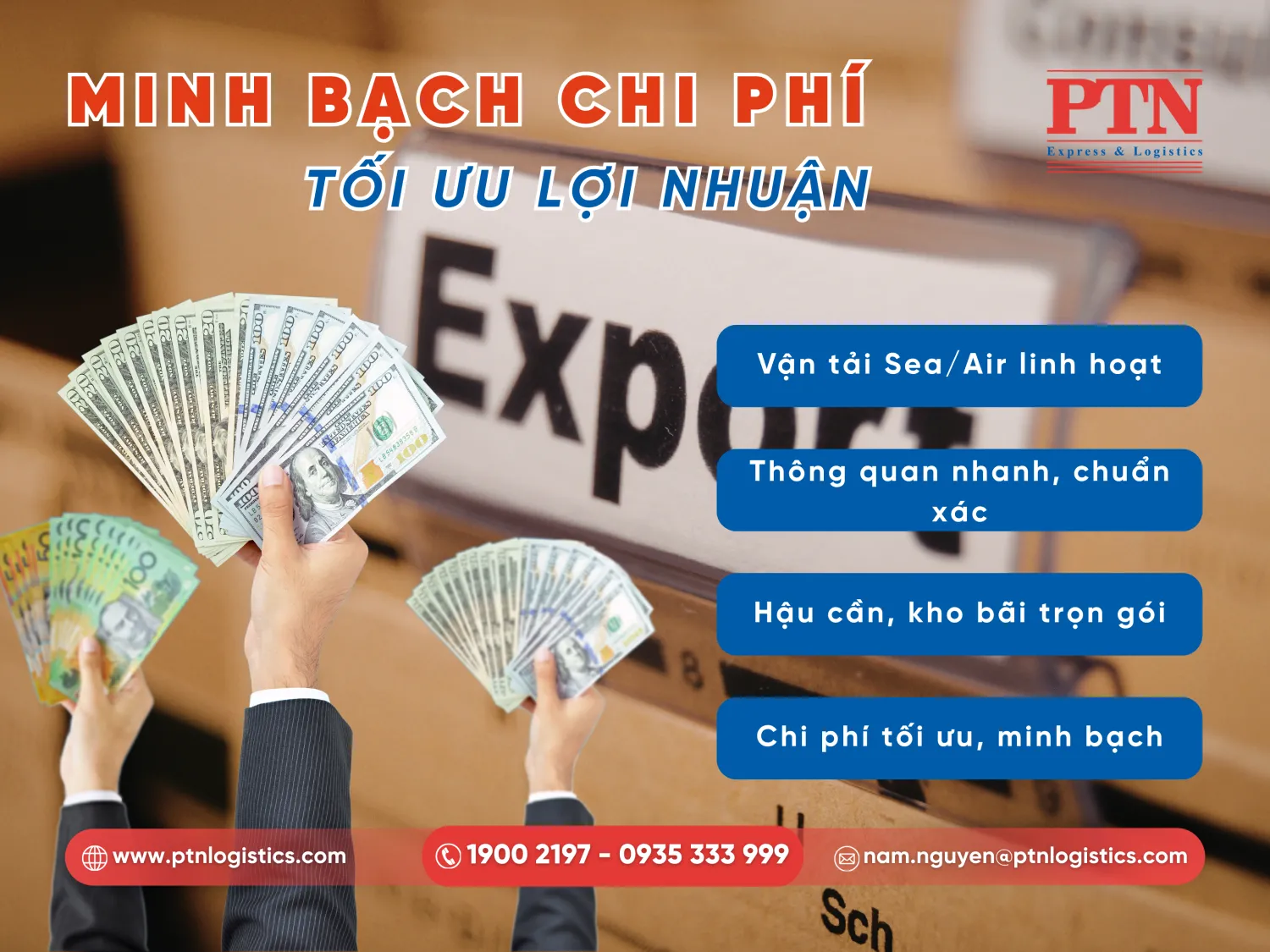 Các yếu tố cấu thành chi phí dịch vụ xuất khẩu