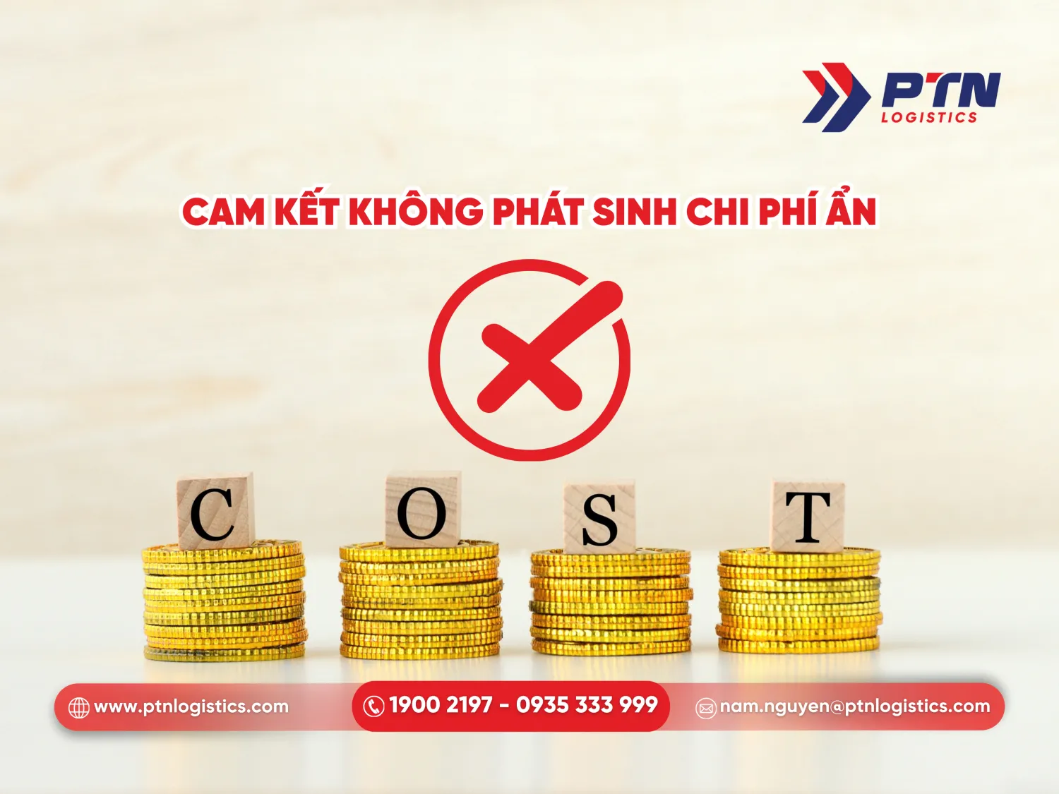 Cam kết không phát sinh thêm chi phí ẩn