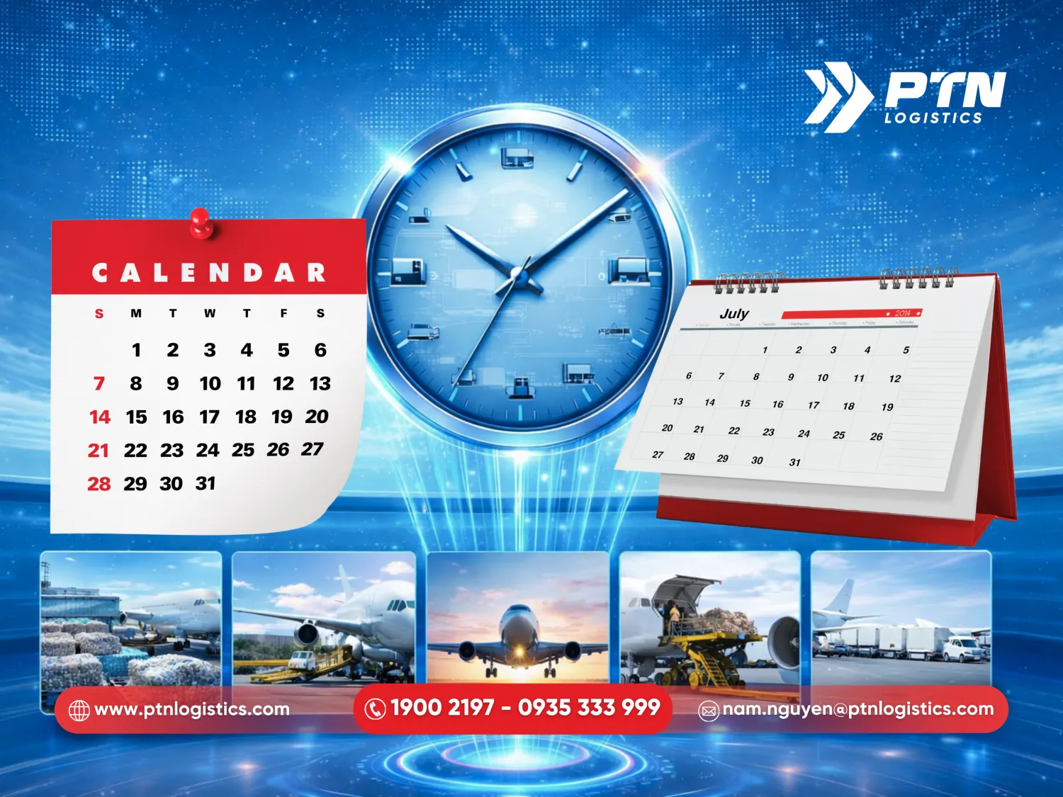 Cam kết thời gian vận chuyển hàng không đúng lịch trình