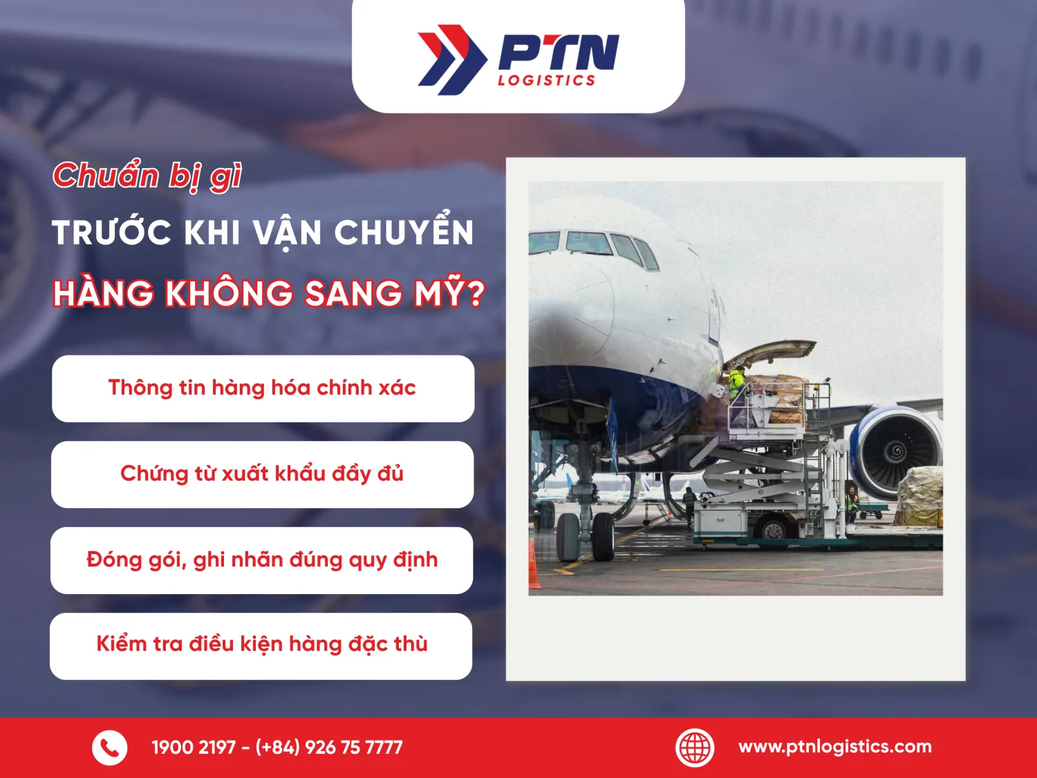 Cần chuẩn bị gì trước khi vận chuyển hàng không từ Việt Nam sang Mỹ