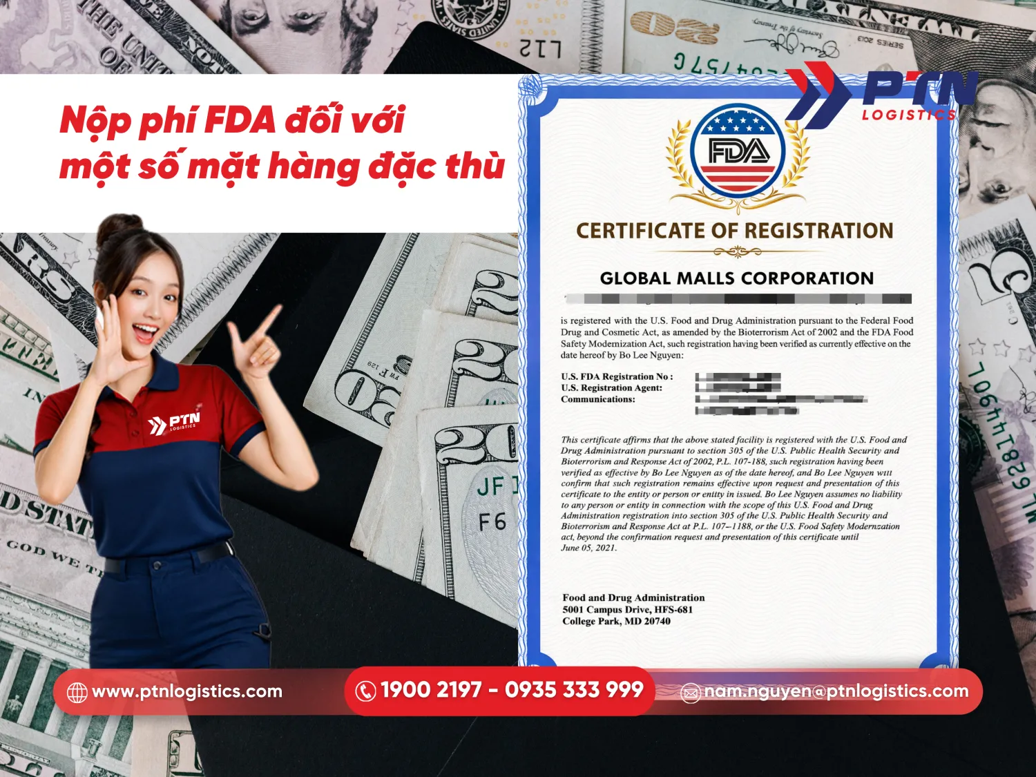 Cần nộp phí FDA đối với một số mặt hàng đặc thù