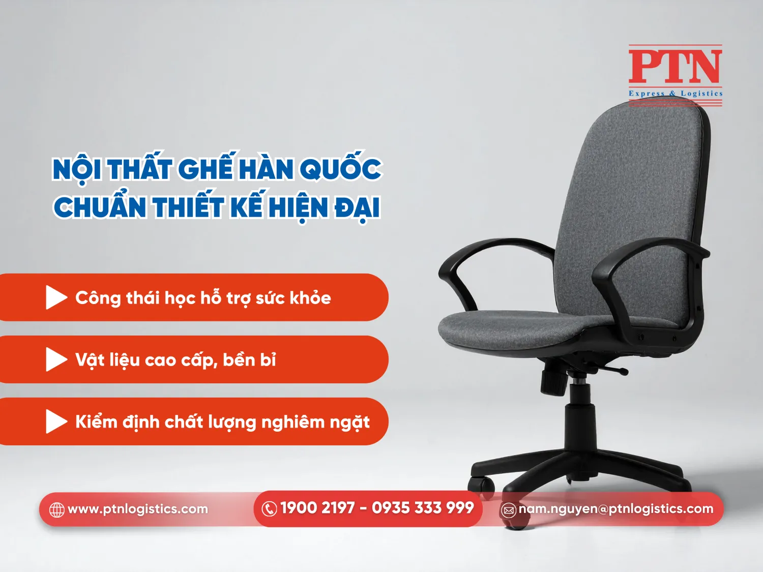 Chất lượng và thiết kế ghế Hàn Quốc nổi bật