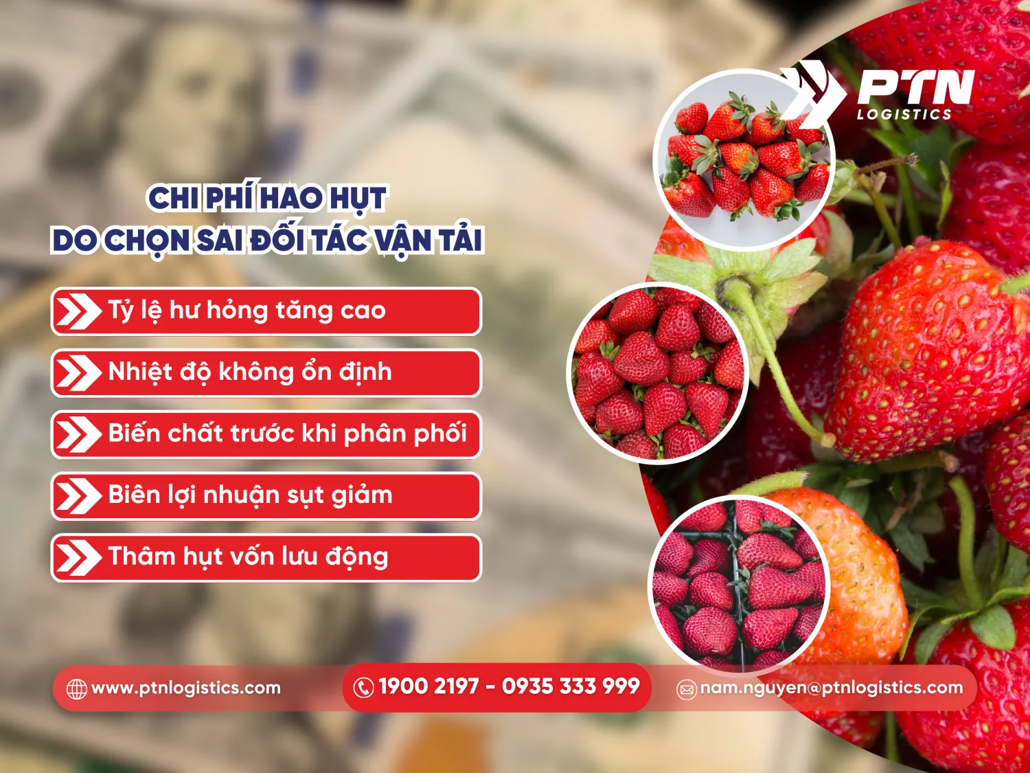 Chi phí hao hụt do chọn đối tác vận chuyển