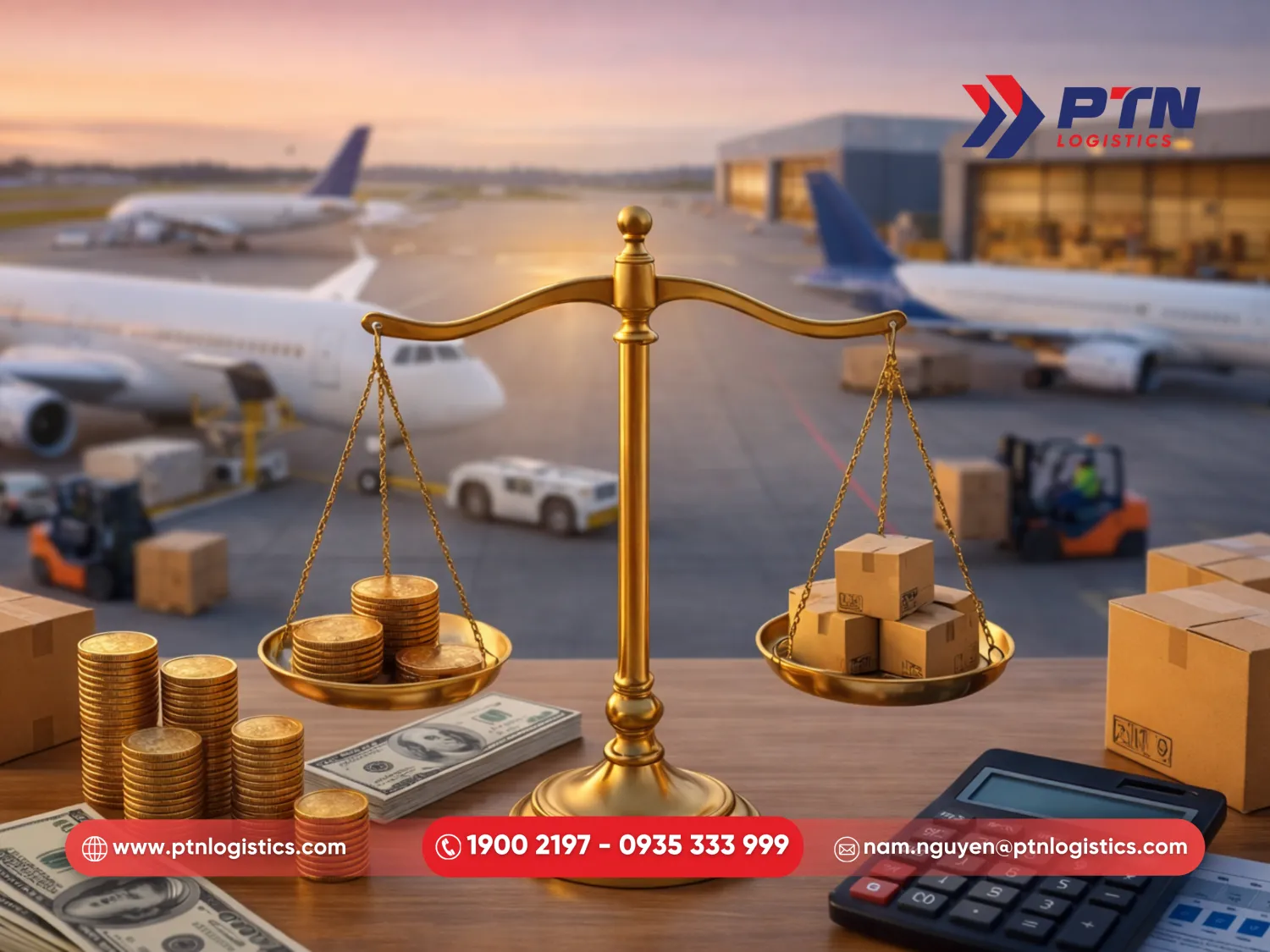 Chi phí vận chuyển dịch vụ air freight