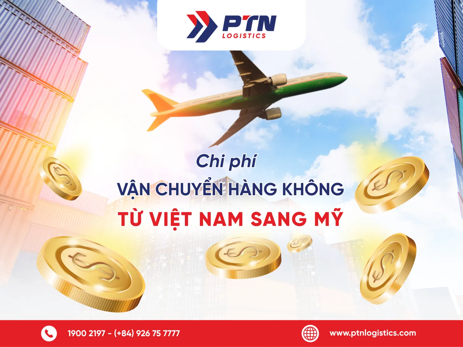 Chi phí vận chuyển hàng không từ Việt Nam sang Mỹ