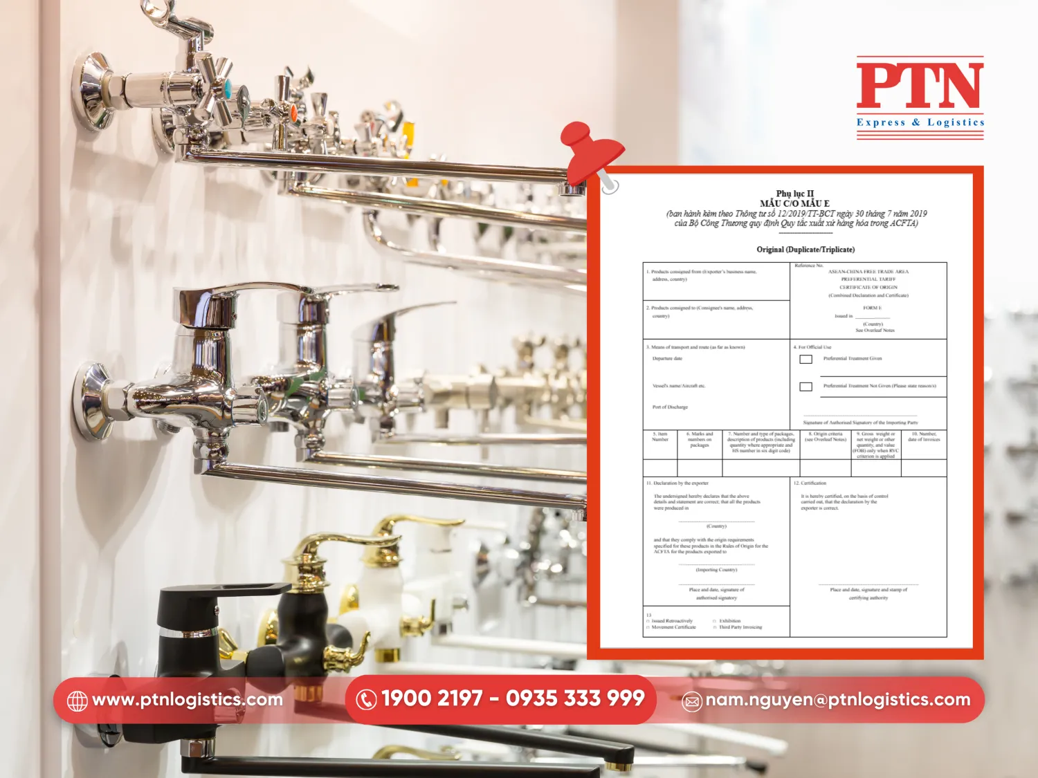 C/O form E giúp giảm thuế