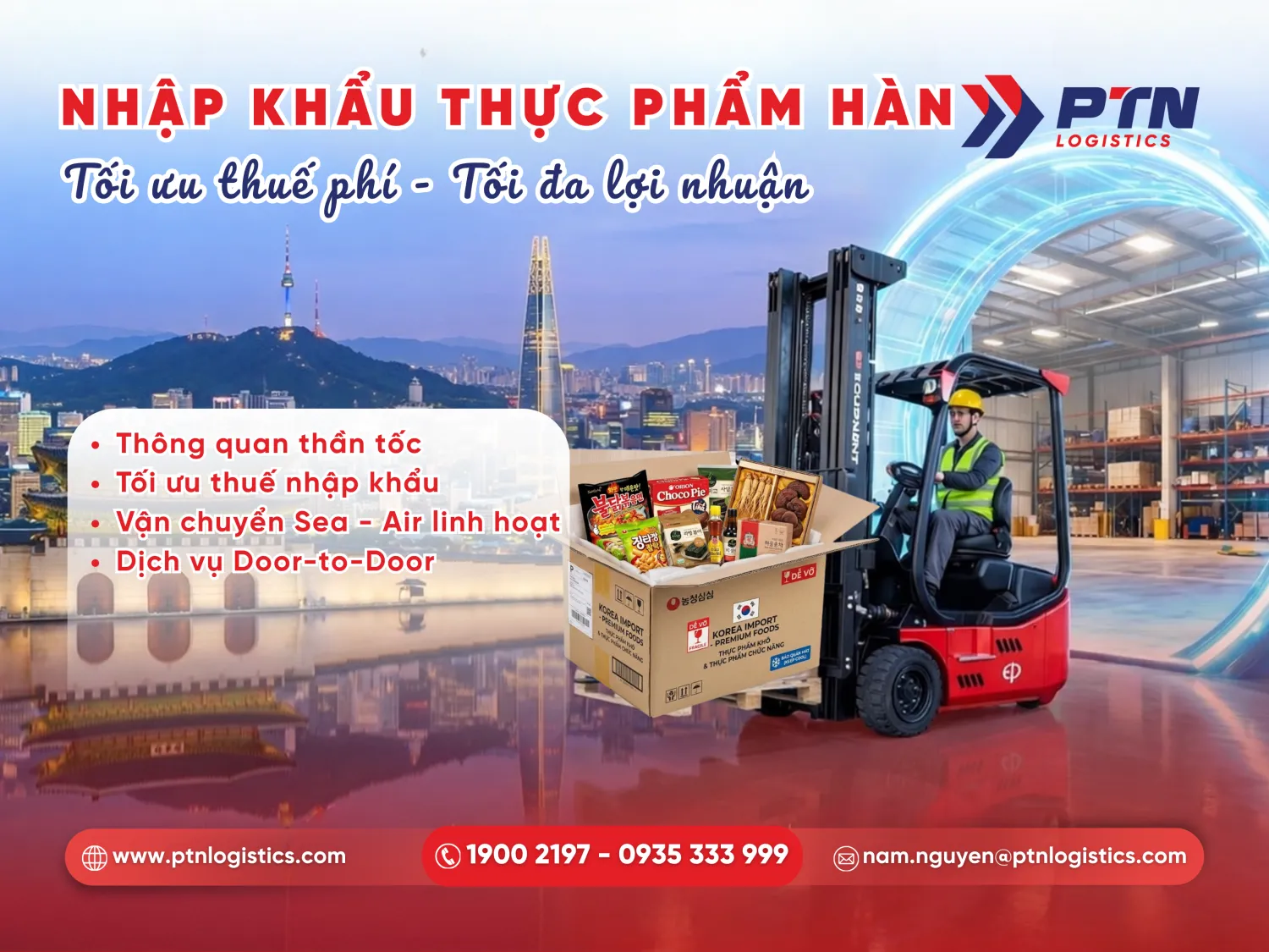 Công ty nhập khẩu thực phẩm Hàn Quốc uy tín