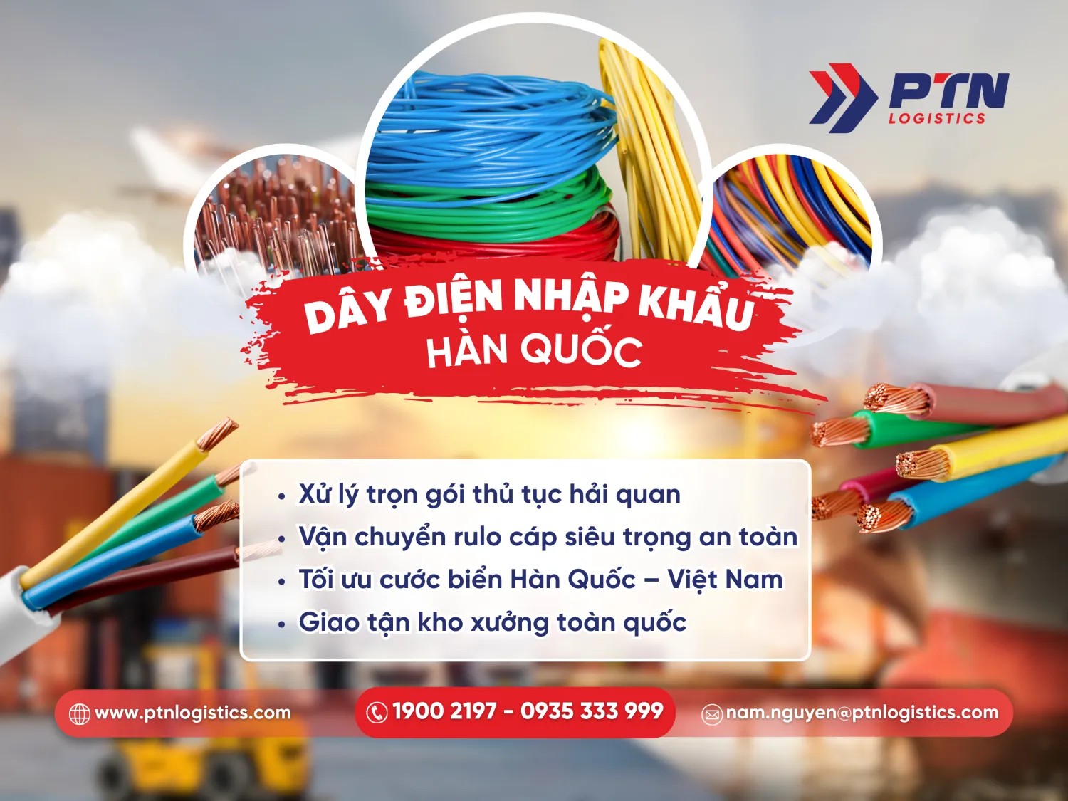 Dây điện nhập khẩu Hàn Quốc an toàn