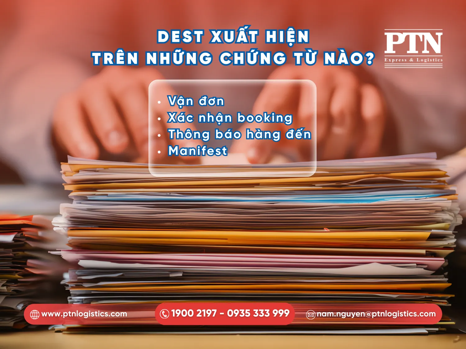 DEST thường xuất hiện trong chứng từ nào?