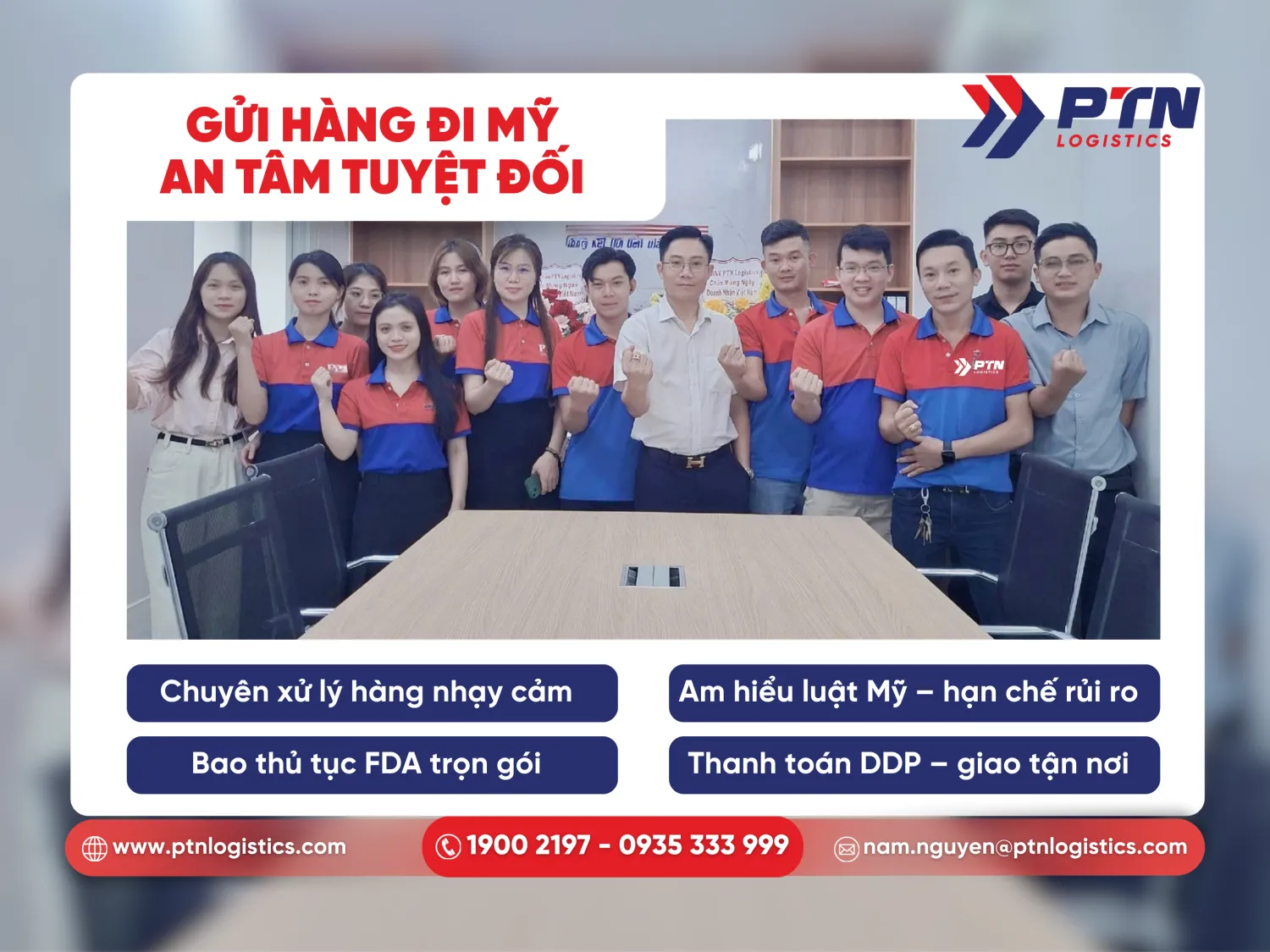 Dịch vụ gửi hàng đi Mỹ an tâm tuyệt đối