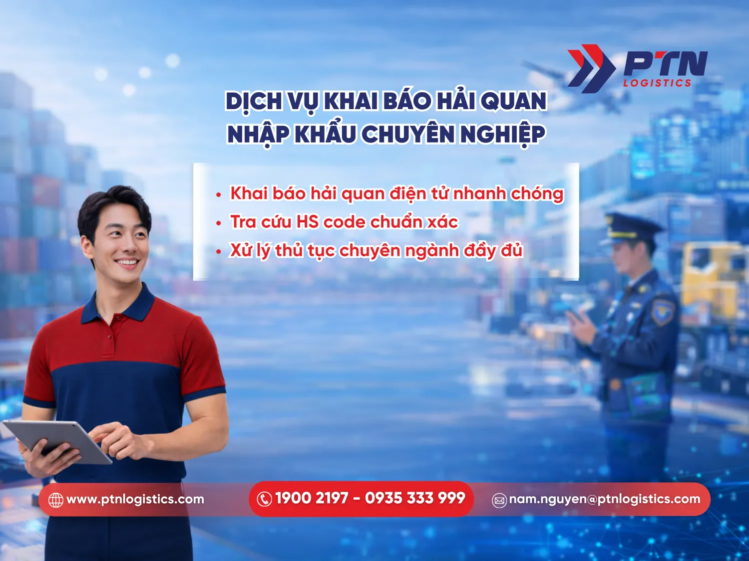 Dịch vụ khai báo hải quan nhập khẩu Hàn Quốc chuyên nghiệp