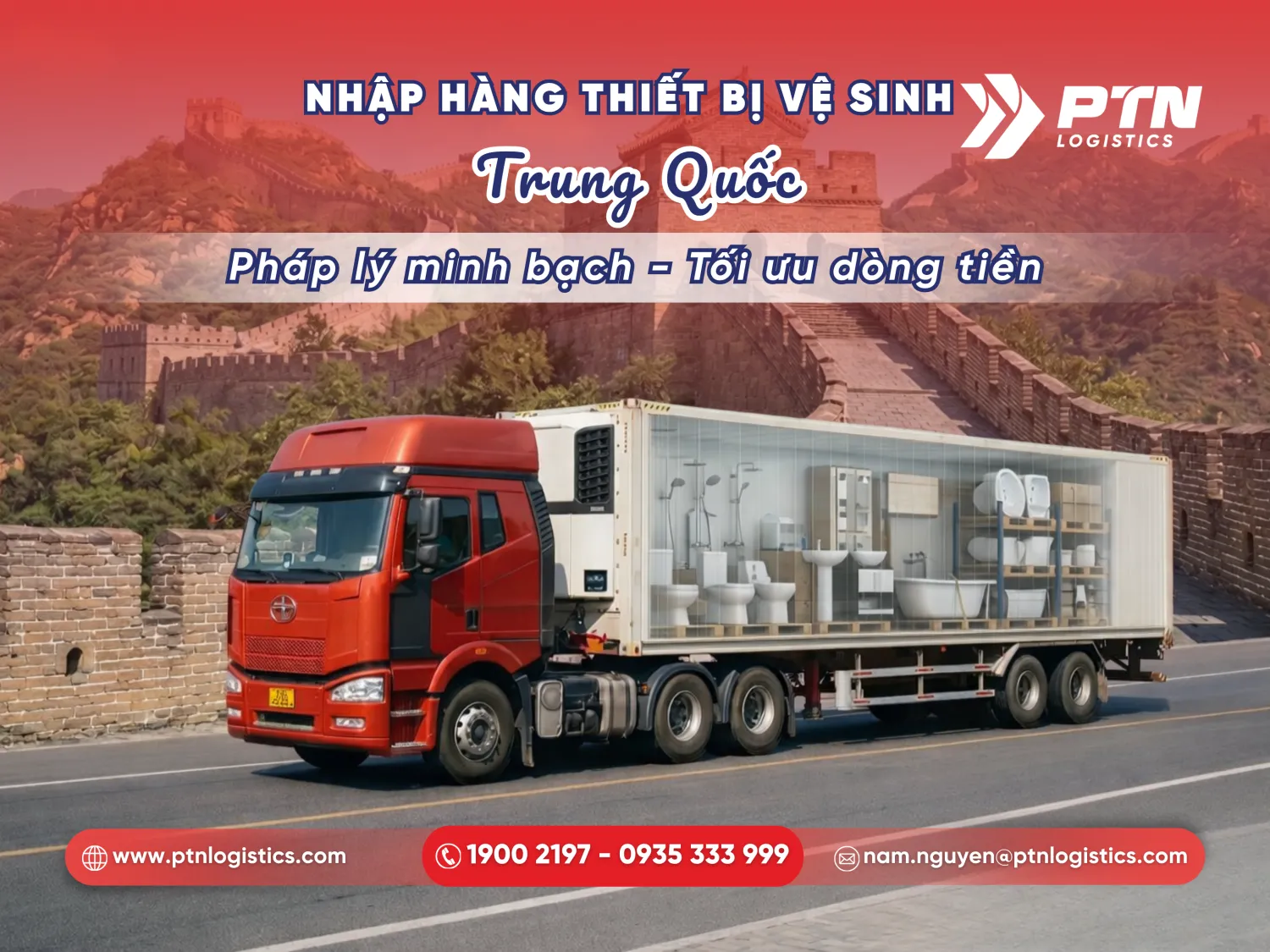 Dịch vụ nhập hàng thiết bị vệ sinh Trung Quốc