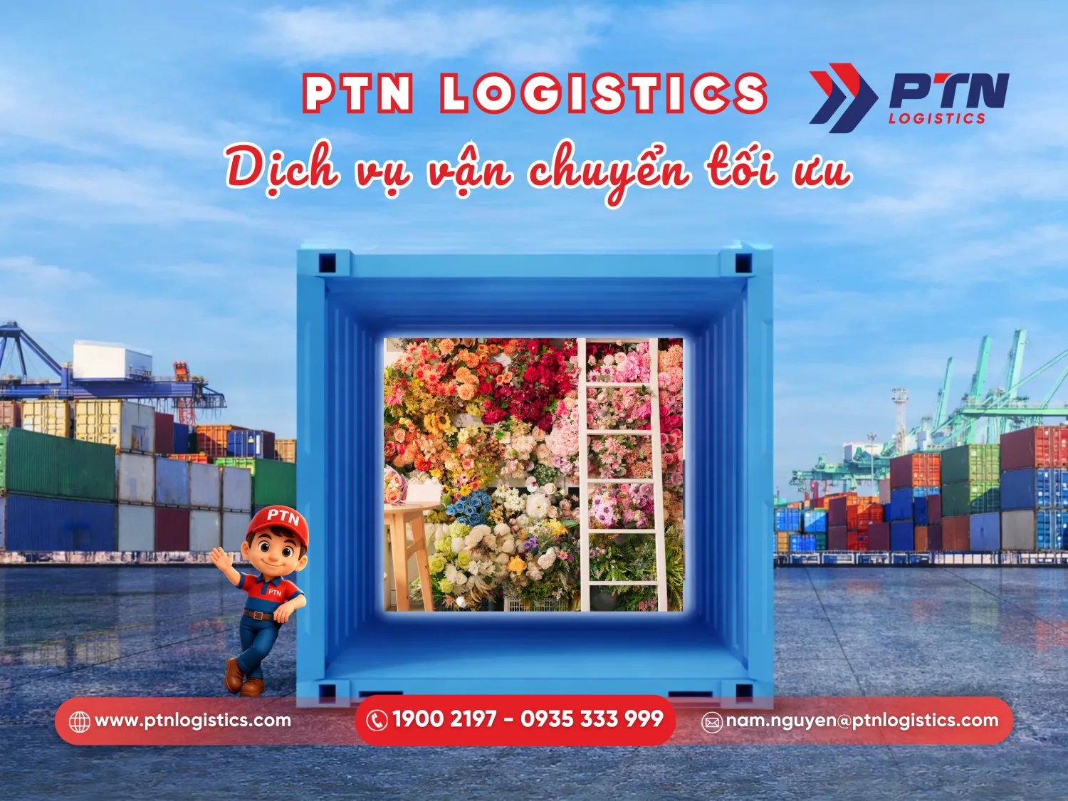 Dịch vụ nhập khẩu hoa giả Hàn Quốc tại PTN