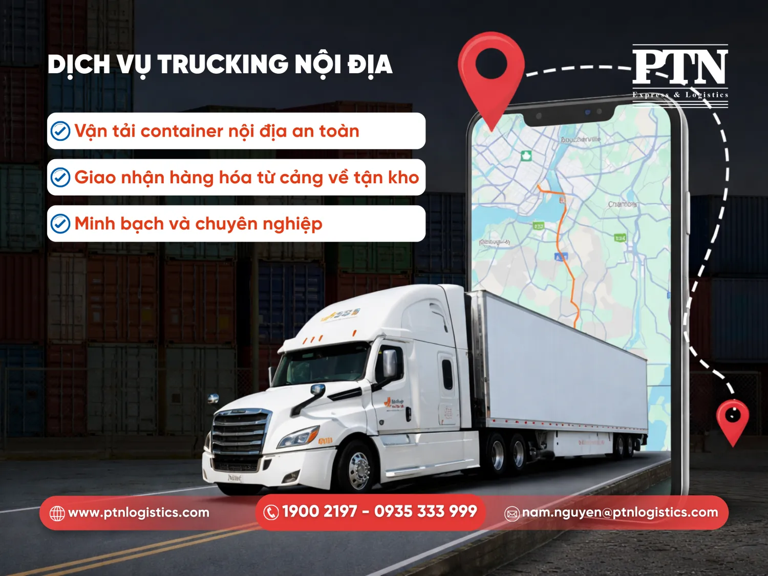 Dịch vụ trucking nội địa