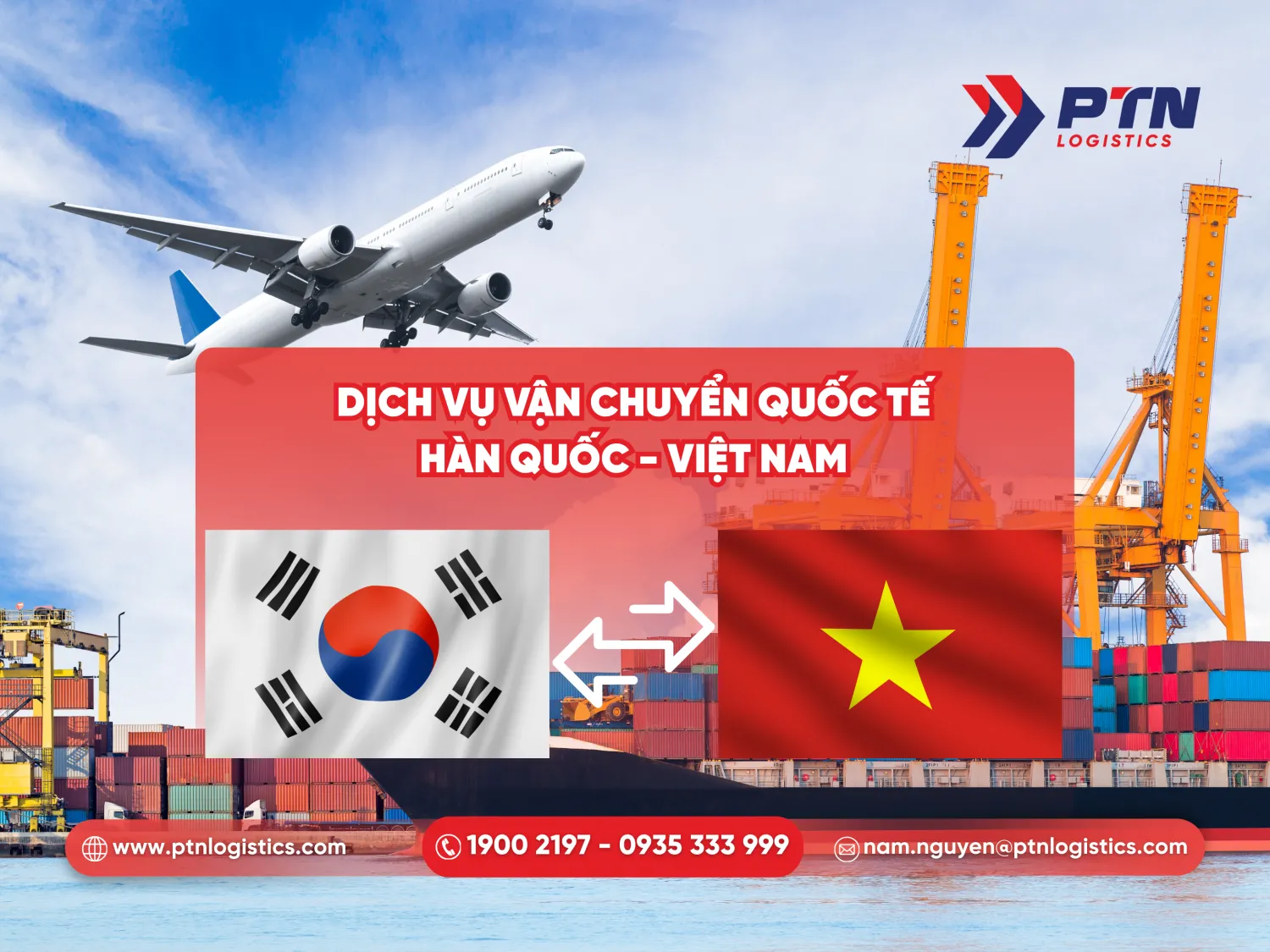 Dịch vụ vận chuyển quốc tế từ Hàn Quốc về Việt Nam