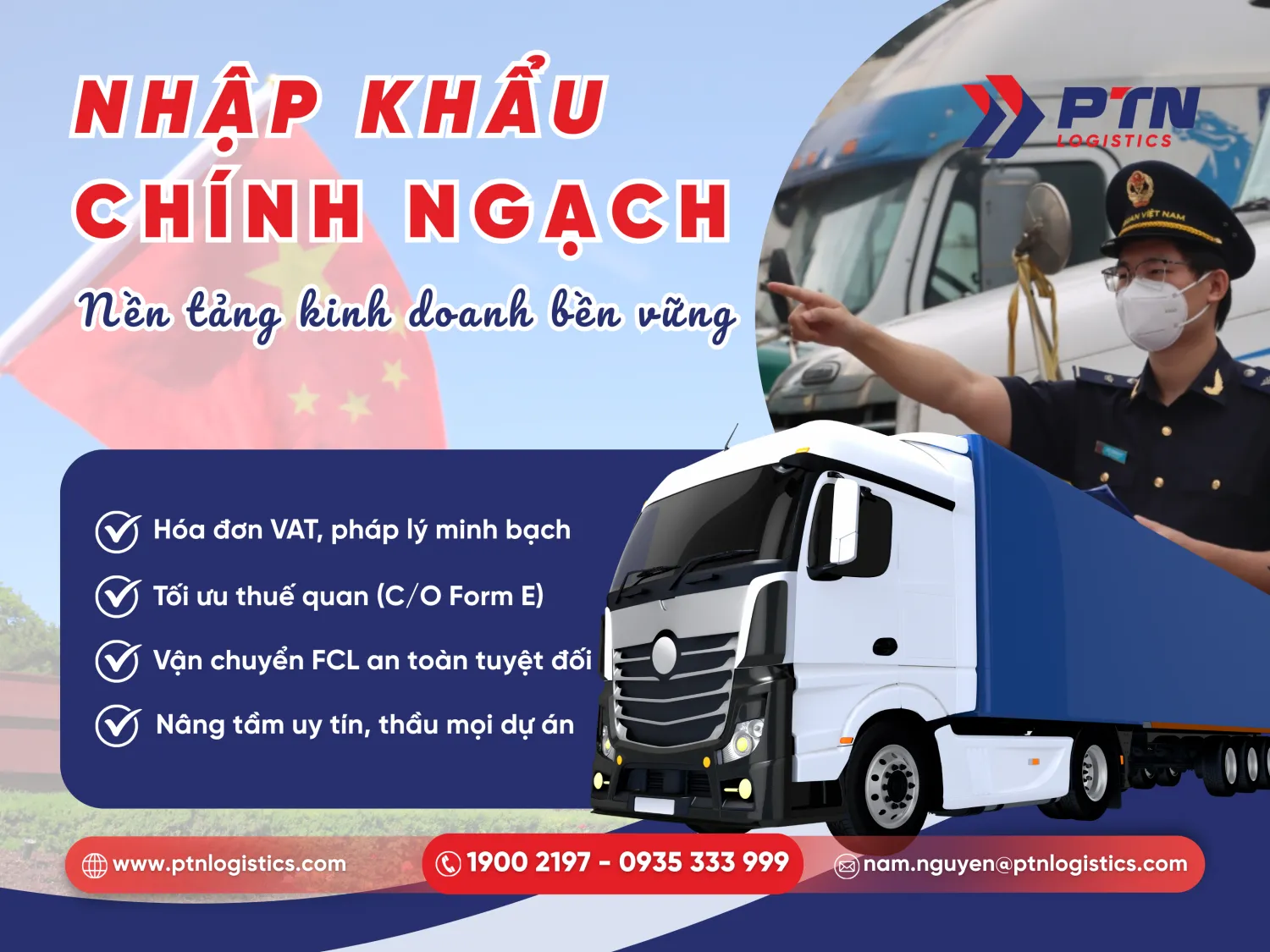 Dịch vụ vận chuyển thiết bị vệ sinh theo đường chính ngạch