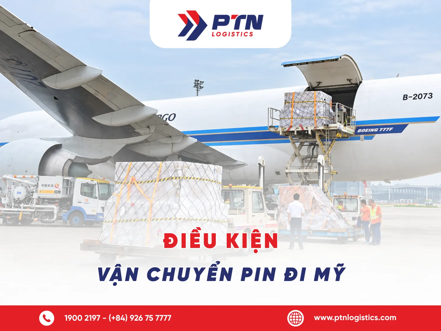 Điều kiện vận chuyển bằng đường hàng không đi Mỹ