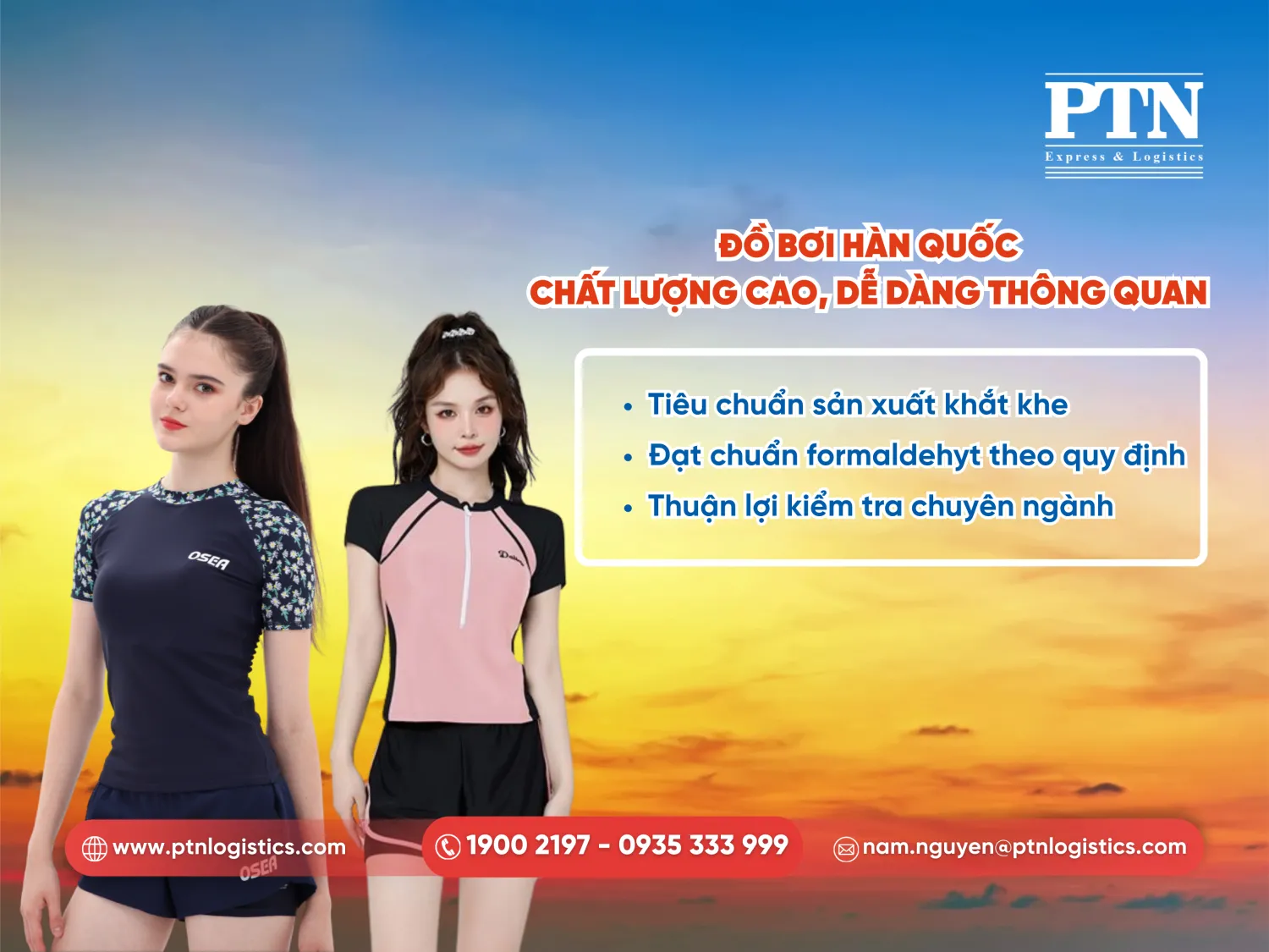 Đồ bơi Hàn Quốc chất lượng cao dễ dàng thông quan