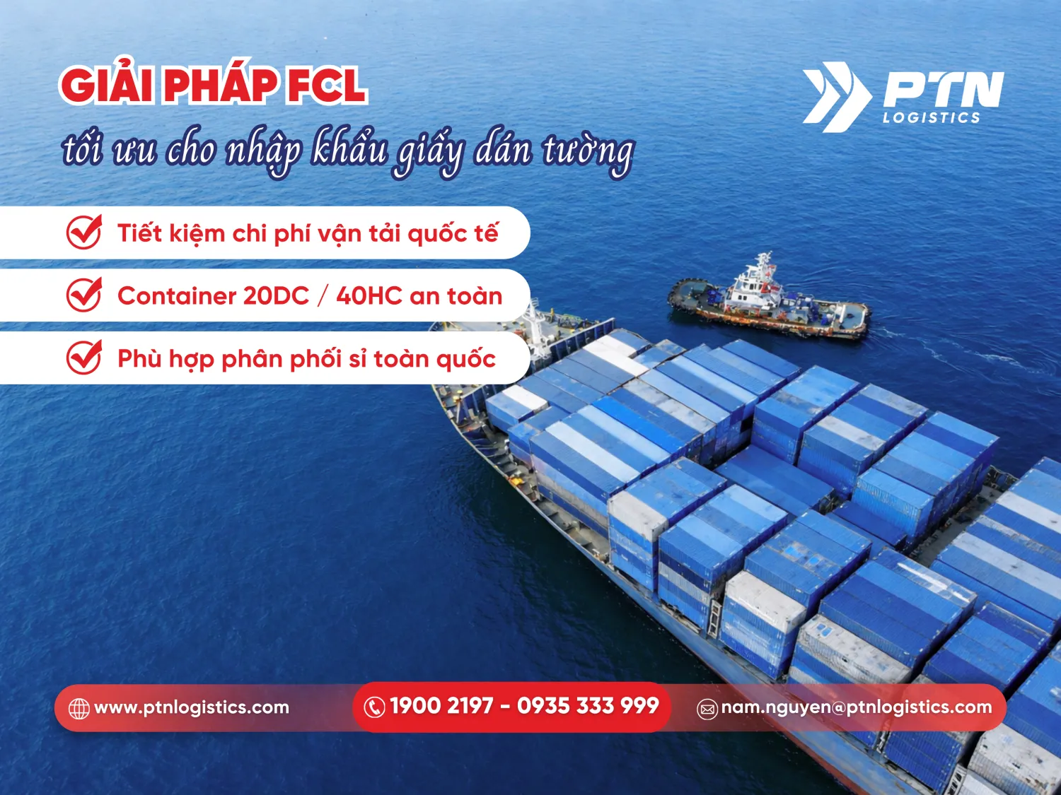 Giải pháp FCL tối ưu cho nhập khẩu giấy dán tường nhập khẩu