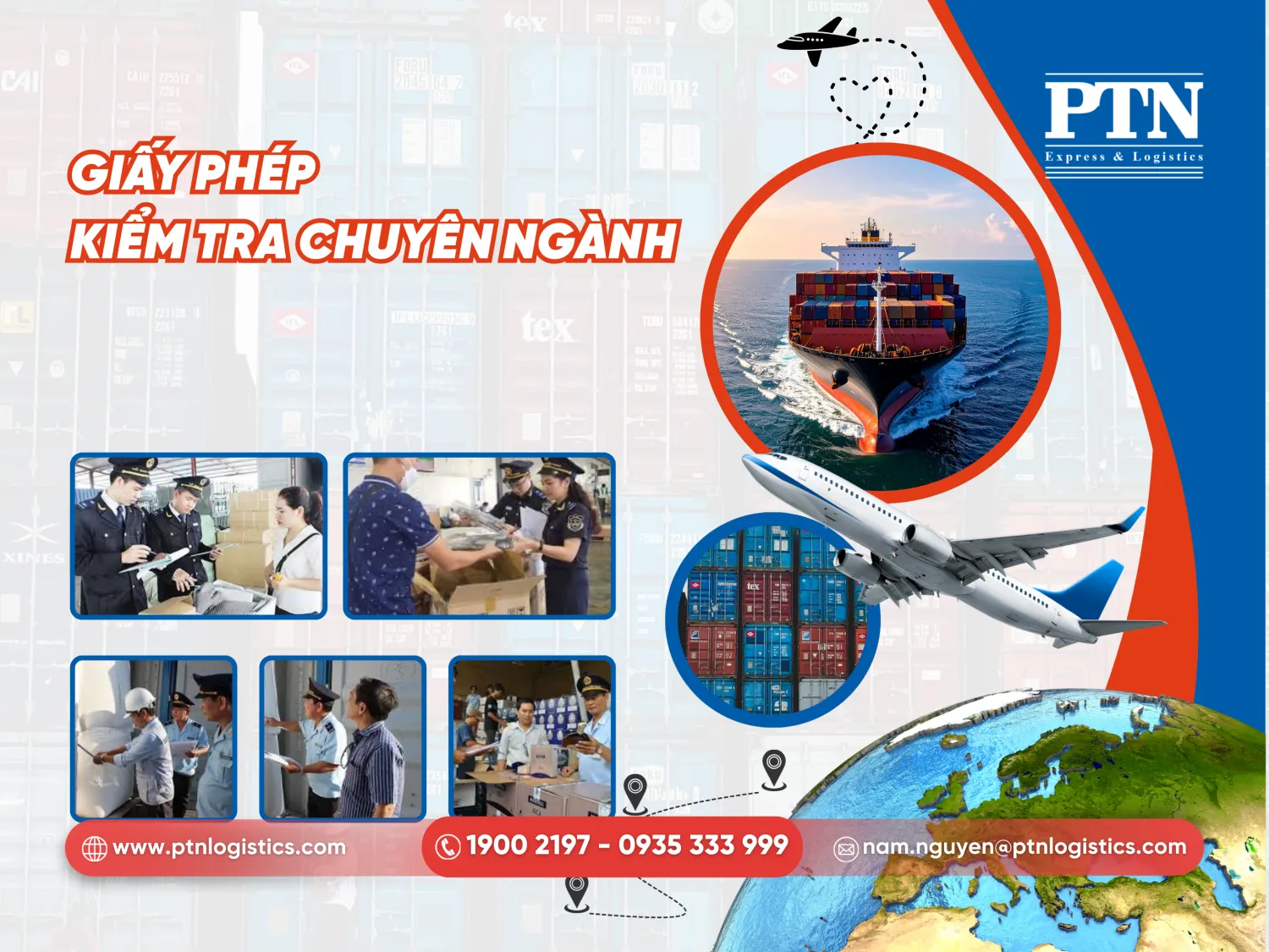 Giấy phép kiểm tra chuyên ngành nếu có