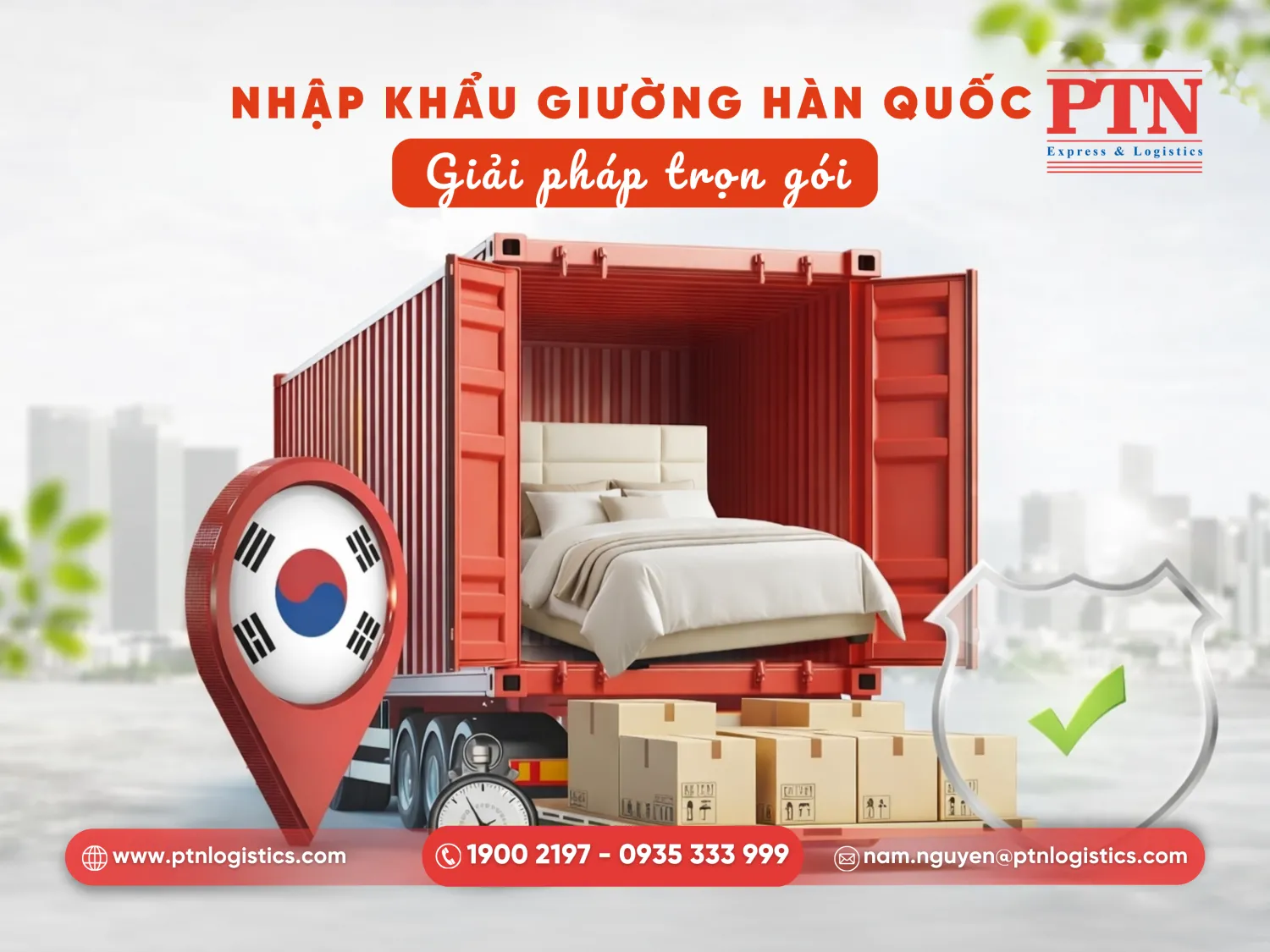 Giường nhập khẩu Hàn Quốc