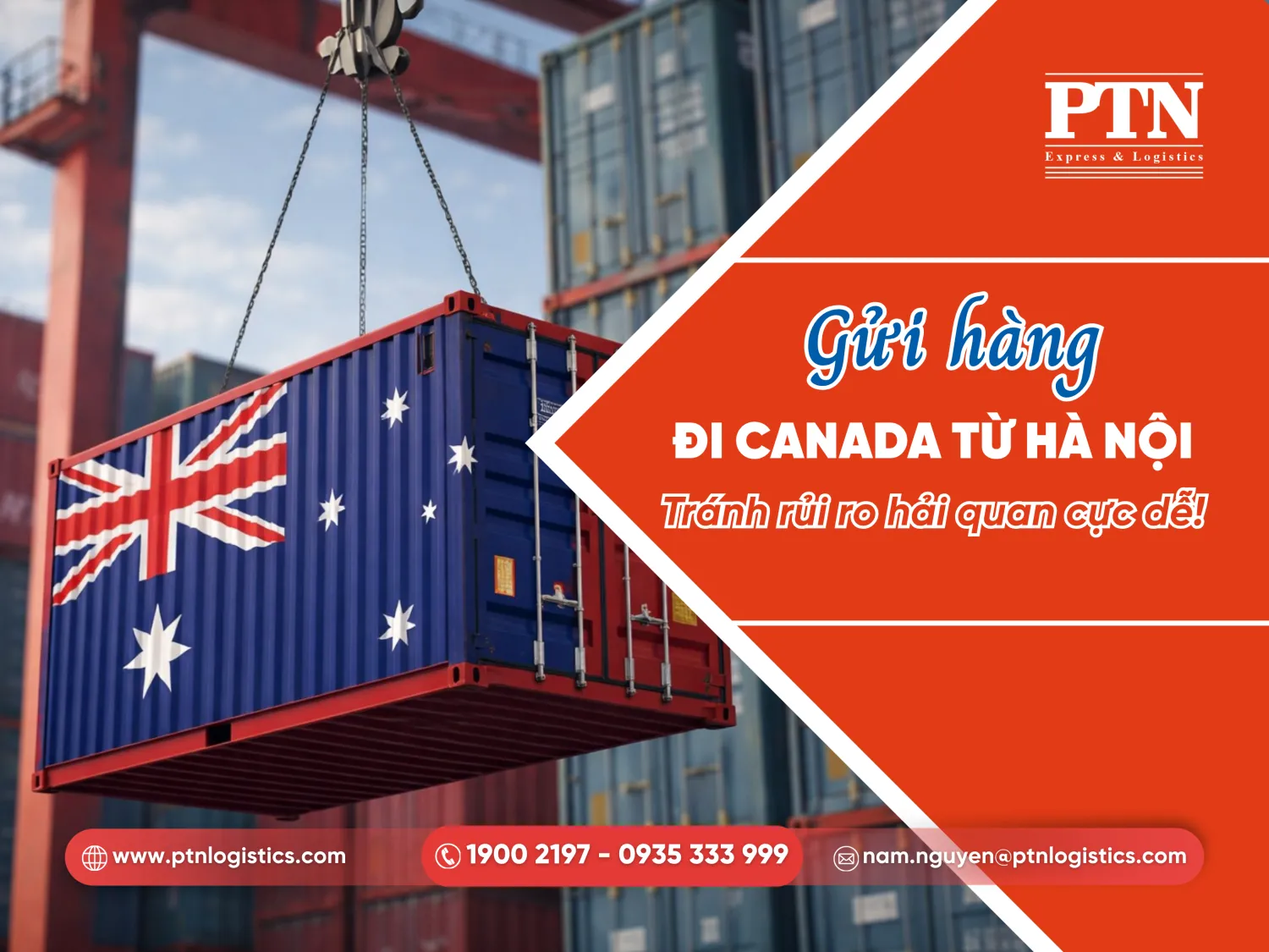 Gửi hàng đi Canada từ Hà Nội