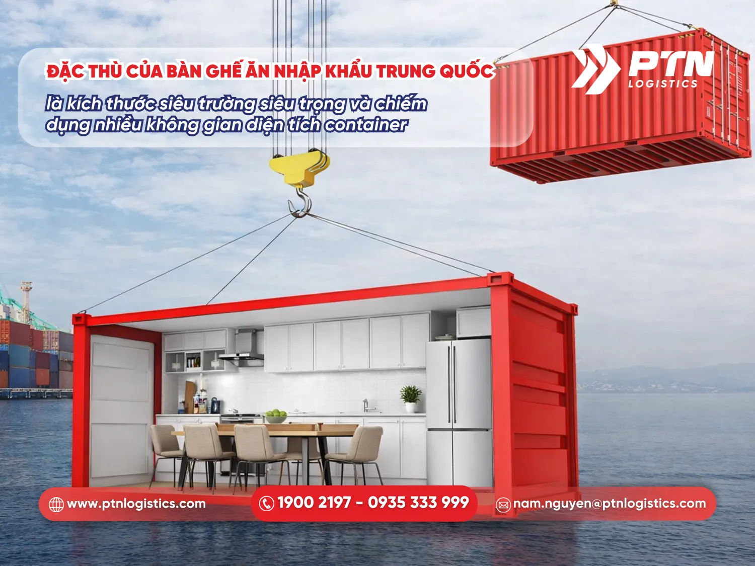 Hàng hóa cồng kềnh dẫn đến chi phí vận chuyển cao