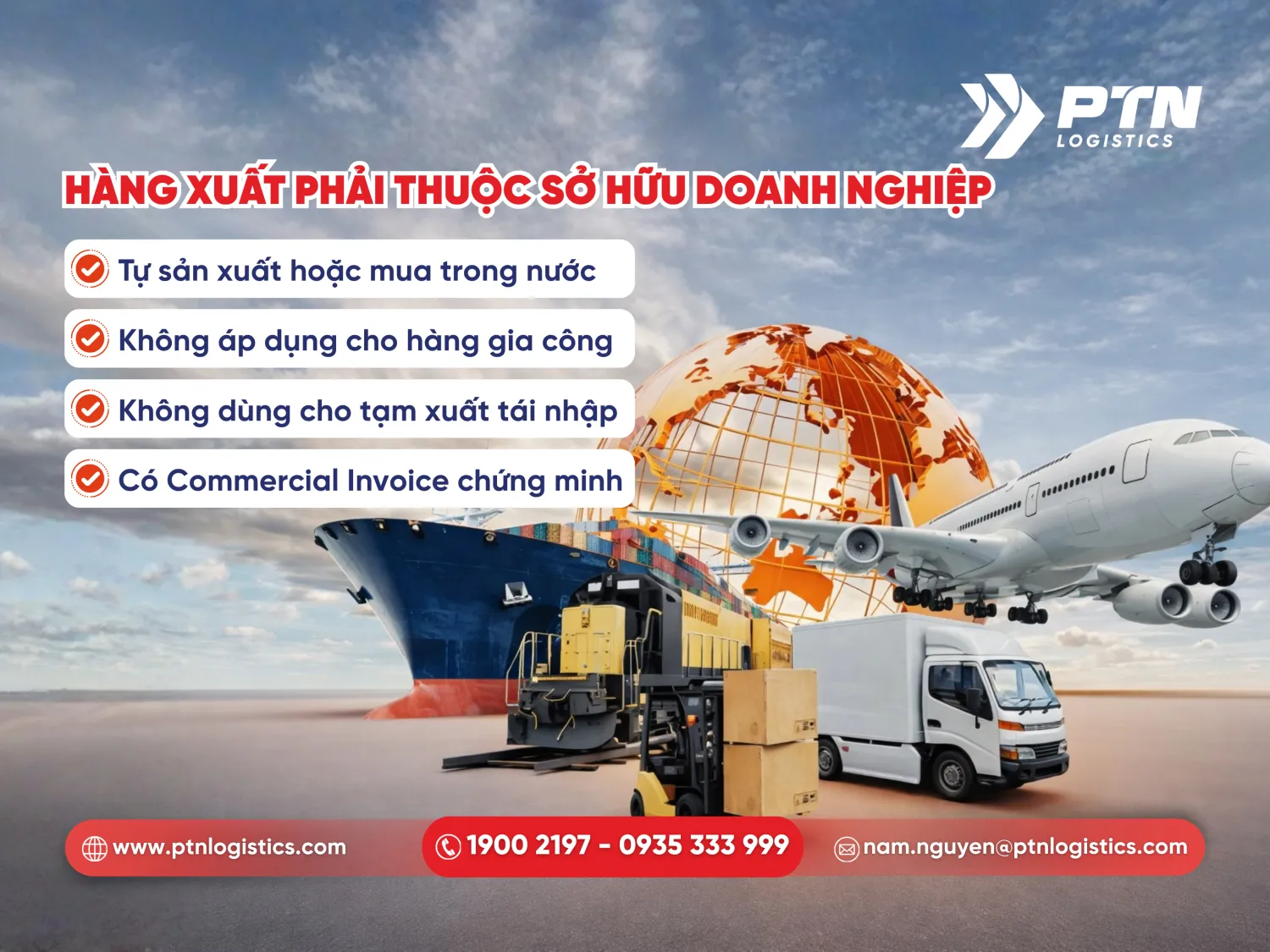 Hàng xuất phải thuộc sở hữu của doanh nghiệp