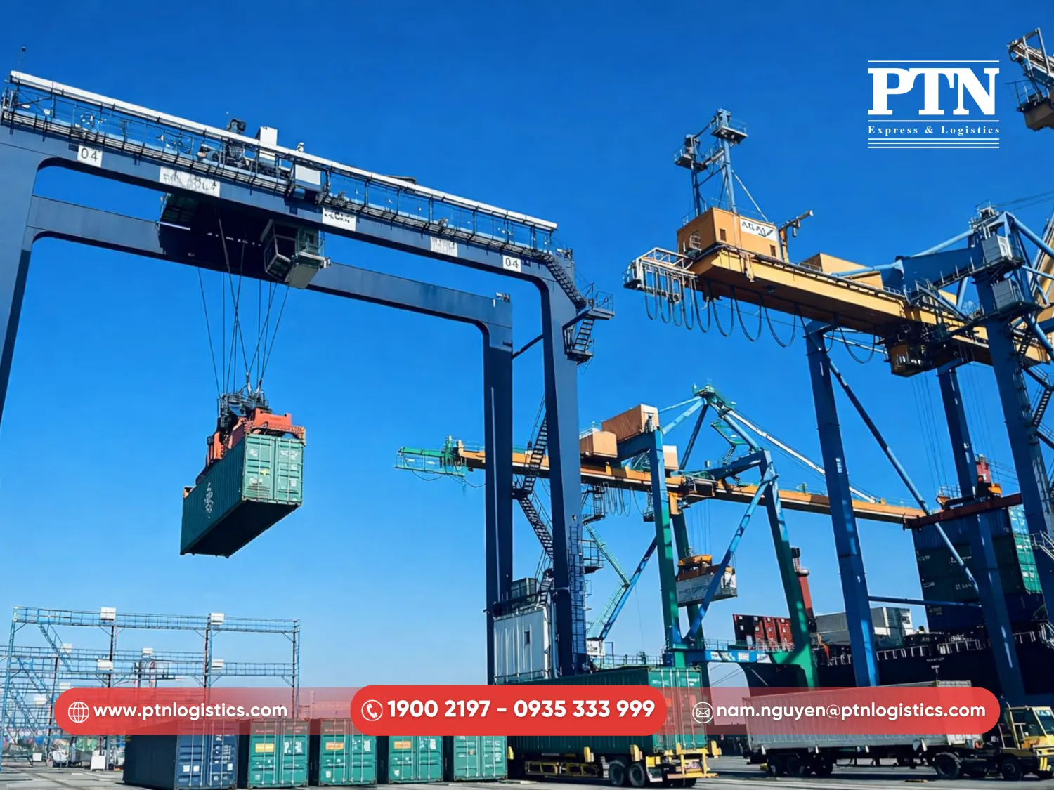 Hệ thống trang thiết bị bốc xếp hiện đại