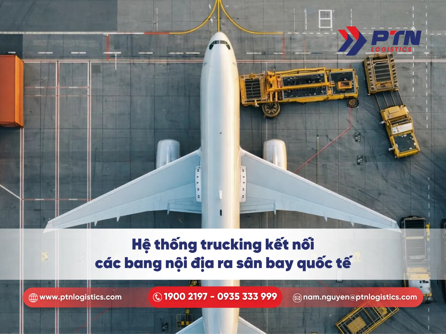 Hệ thống trucking kết nối các bang nội địa ra sân bay quốc tế tại Mỹ